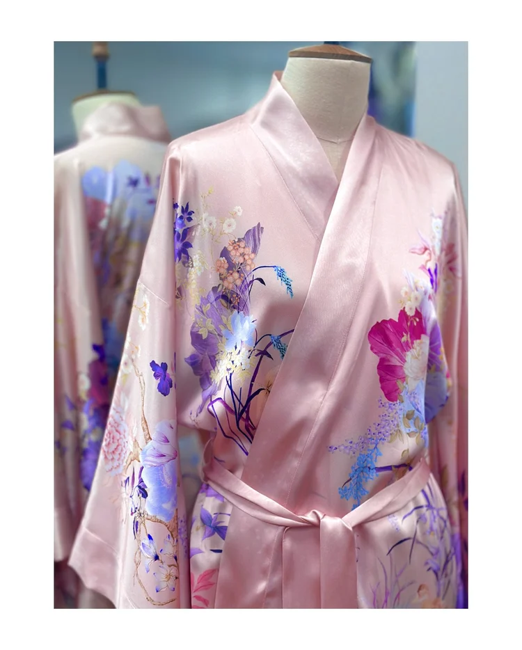 Long Kimono Shanghai Pink