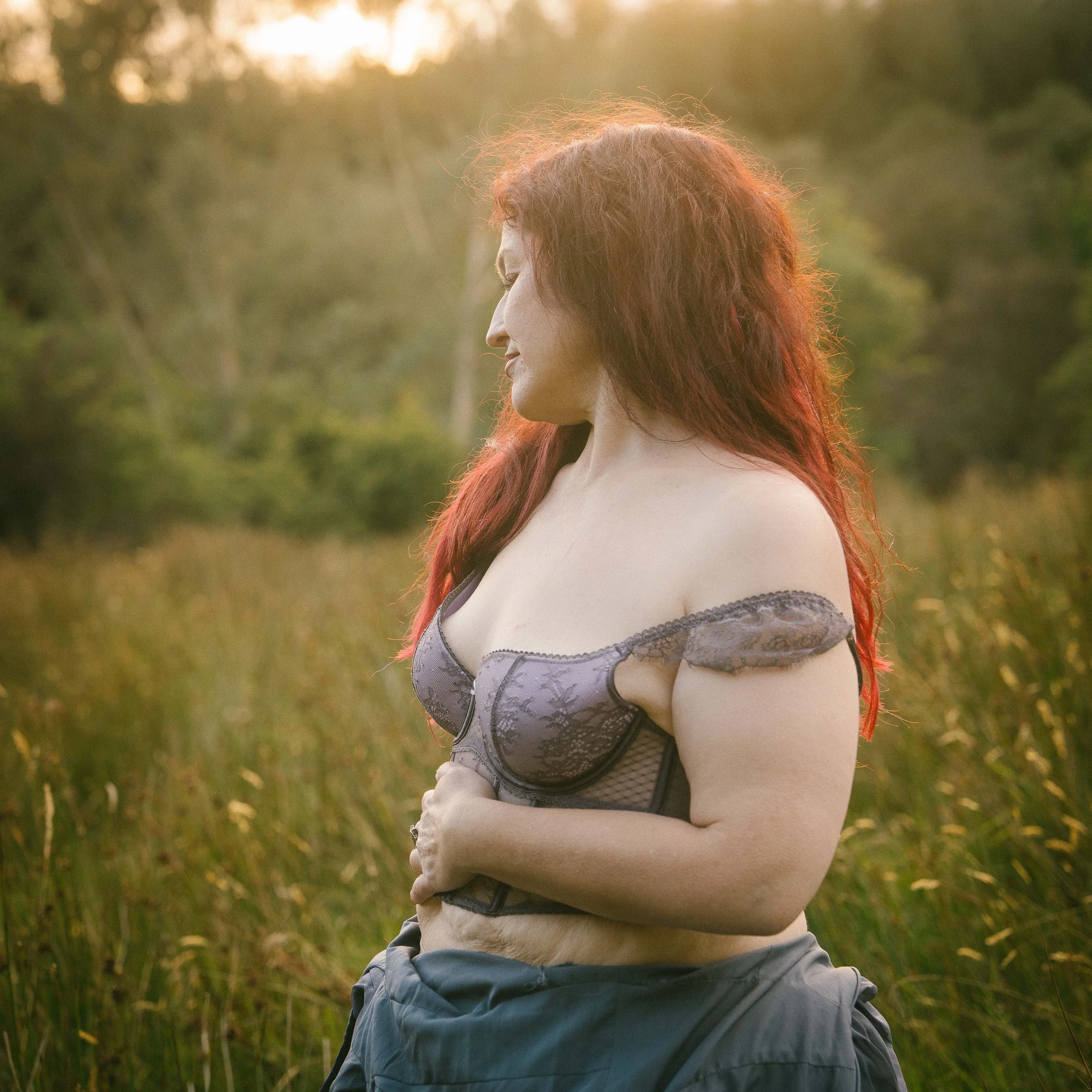 Body confidence photography journey — woman exploring sensual freedom, reclaiming their body as sacred, photographed with tenderness and power, Ireland.