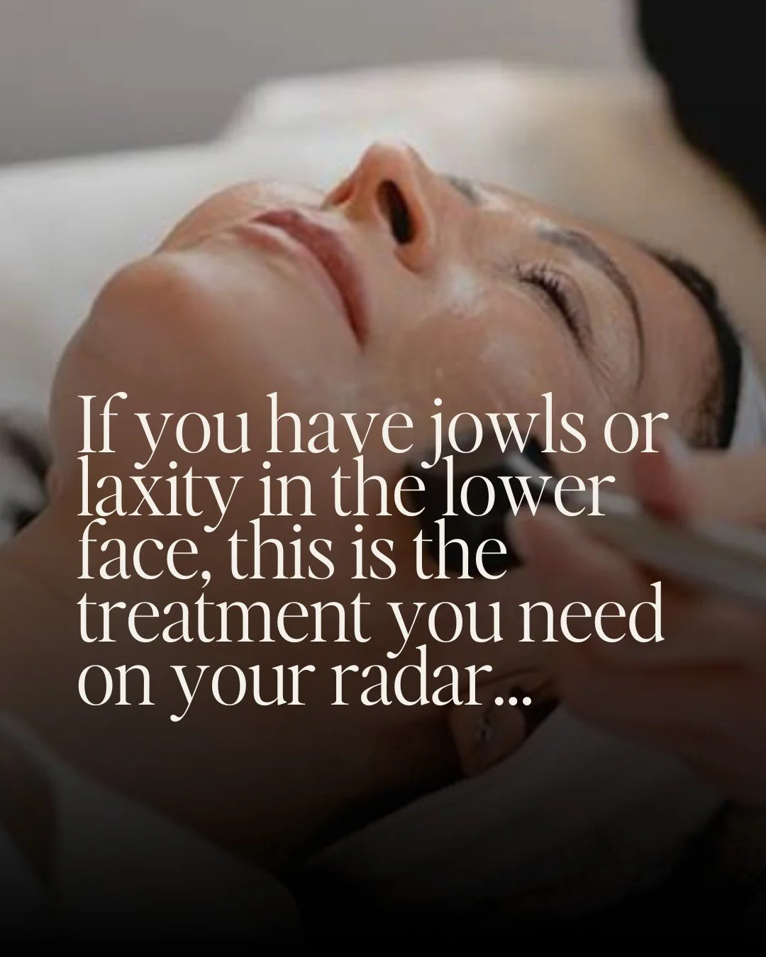 Noticing your jawline softening or those first signs of jowls appearing?

The lower face is one of the trickiest areas to treat with skincare alone, because when collagen levels drop, no cream can restore the structure that&rsquo;s been lost. But tha