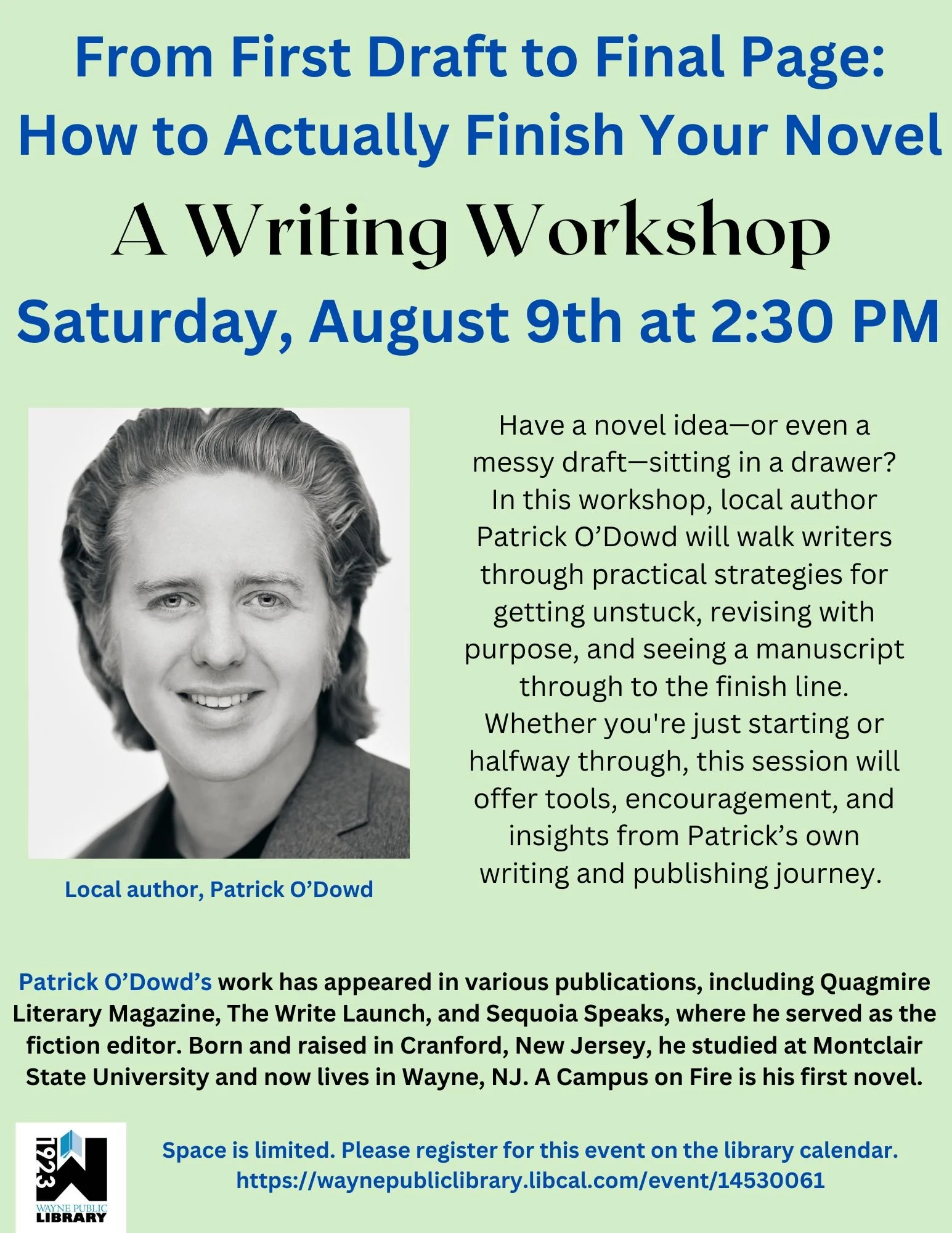 Wayne Public Library - Writer's Workshop