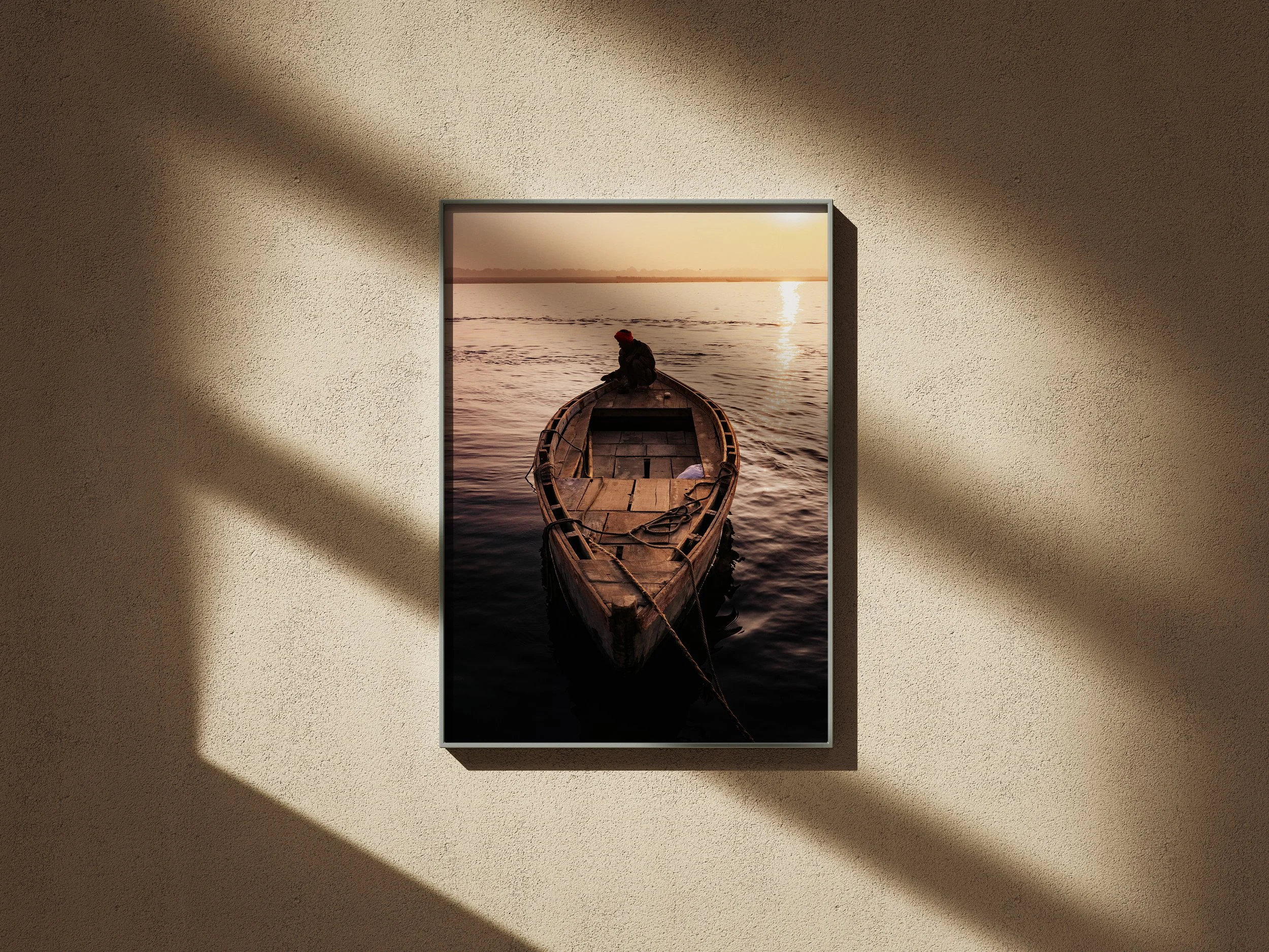 A BOATMAN'S SOLITUDE, VARANASI