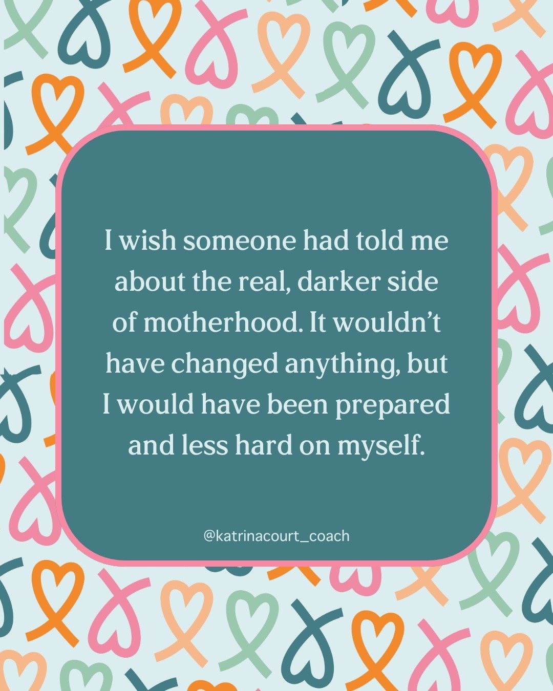 Now here's a truth

I wish someone had warned me about the real side of motherhood. 

The darker side, that would shock me to my core.

Not to scare me, but to prepare me. 

So that when it happened, I would understand that matrescence is meant to be
