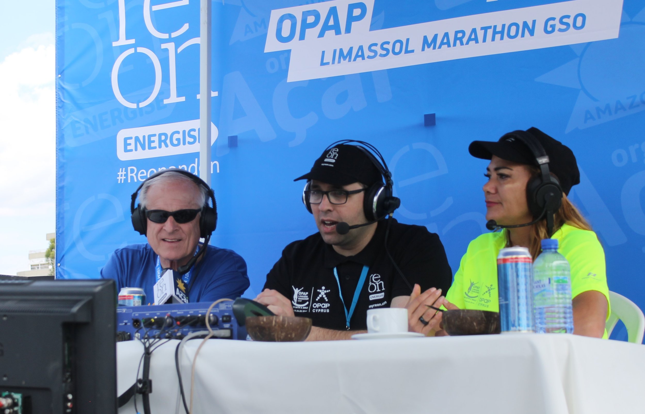 Tim Kilduff covering the Limassol Marathon