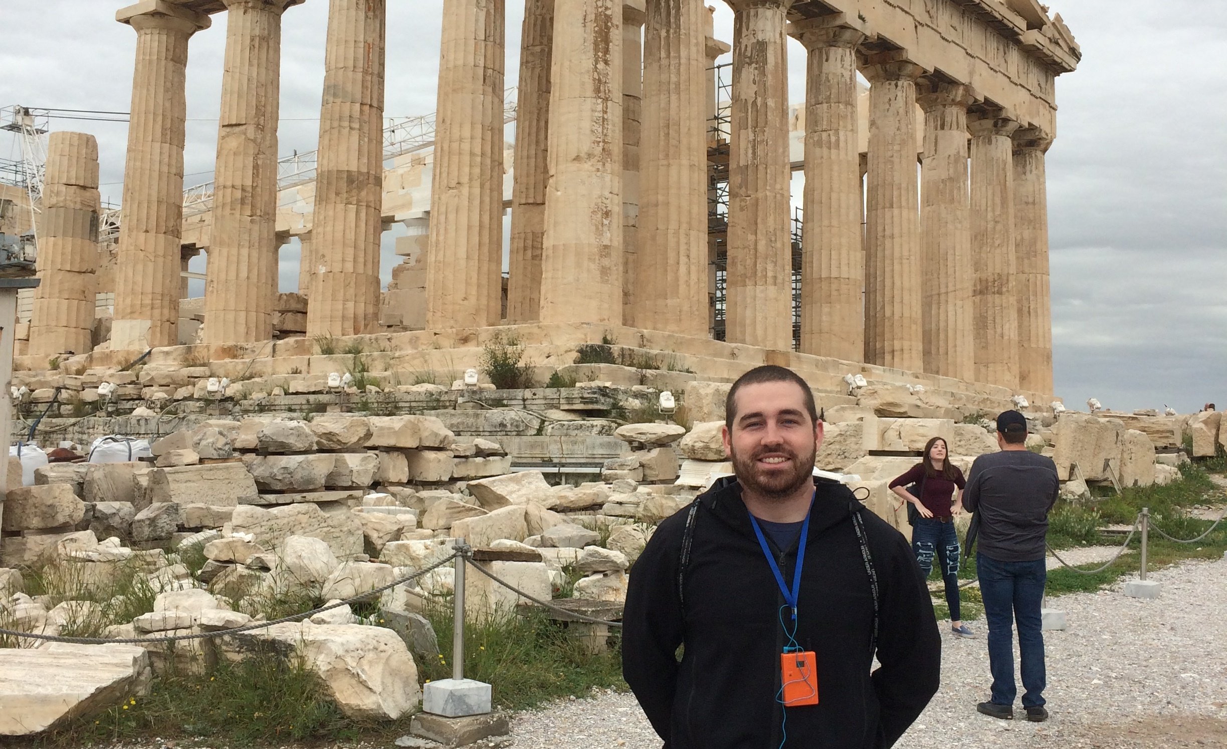 Josh Sweeney at the Parthenon
