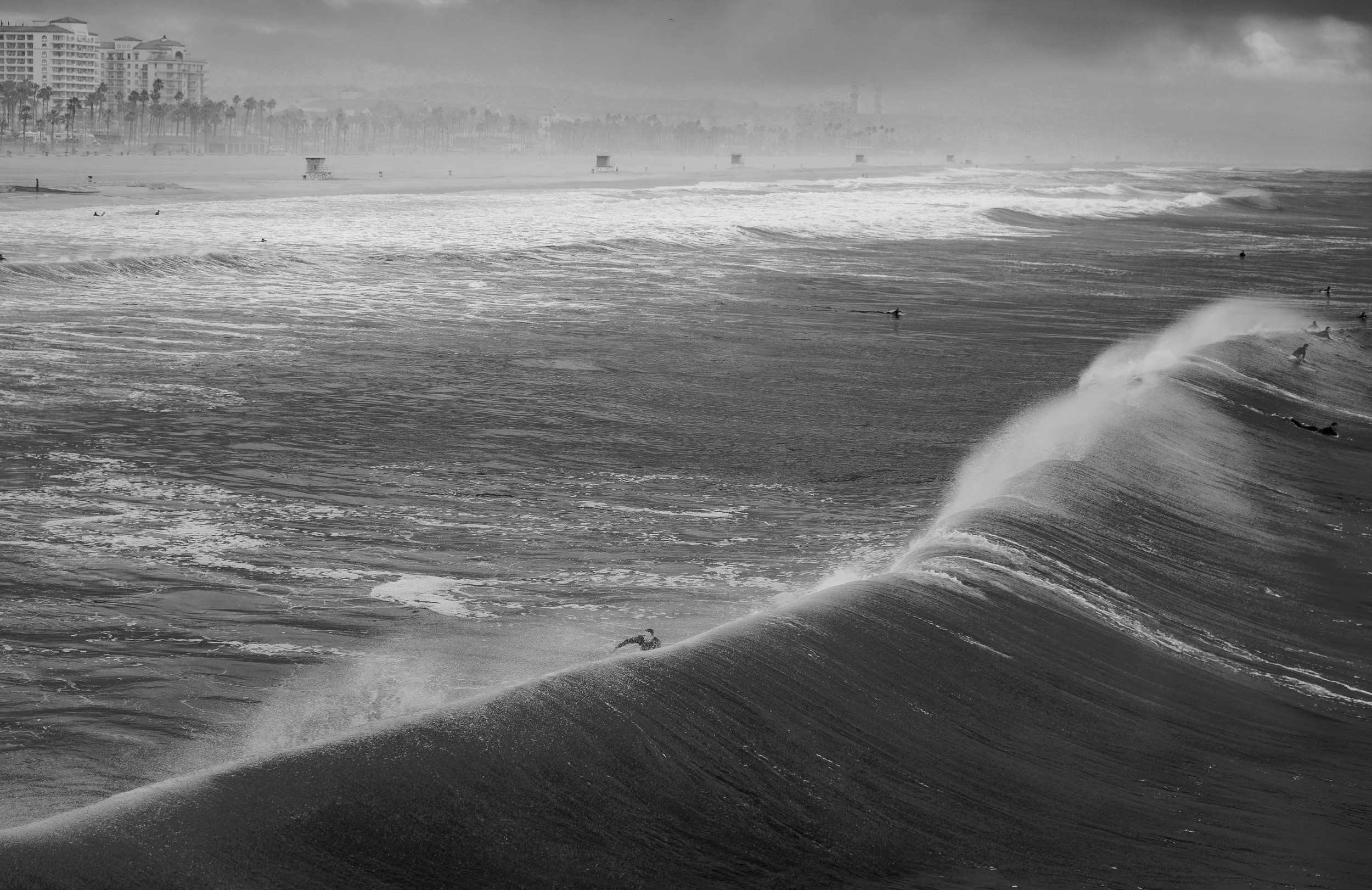 Surfing at Huntington Beach