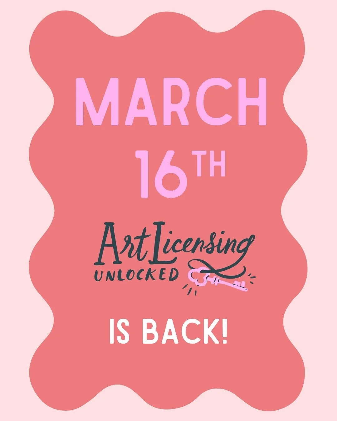 We&rsquo;re back, baby! Comment WAITLIST to get an exclusive early bird offer when Art Licensing Unlocked officially opens for enrollment on March 16. It&rsquo;s been an INCREDIBLE journey with our first cohort of students, and I am beyond excited to