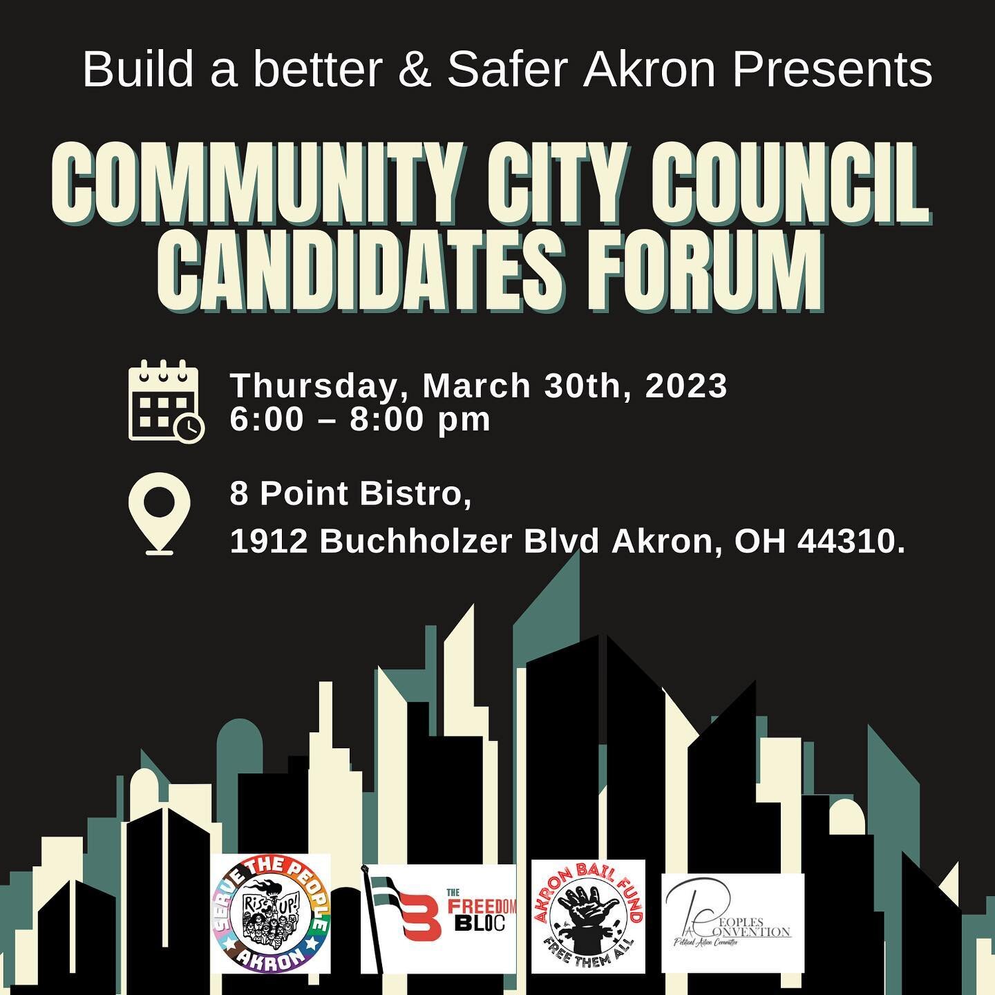 Don't miss out on the opportunity to learn more about the candidates running for Akron city council and their vision for our community! Join us on Thursday, March 30th, 2023 for the Community City Council Candidates Forum. Engage with the candidates,