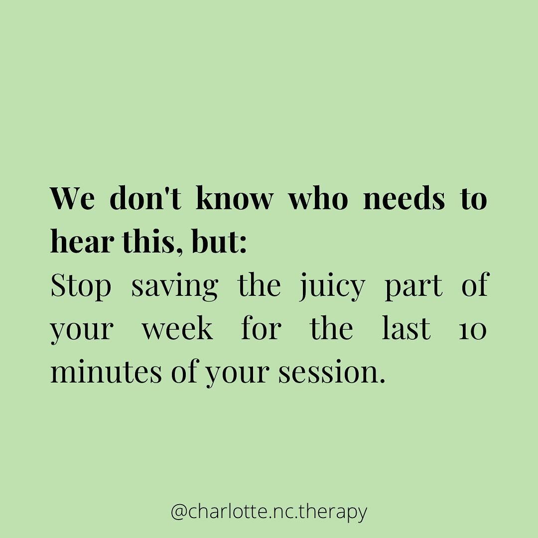 PSA: Stop saving the best for last.

#therapynuggets