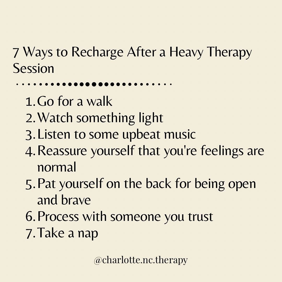 Recovery is also a part of self-care.

#therapynuggets #charlottenc #charlottetherapist