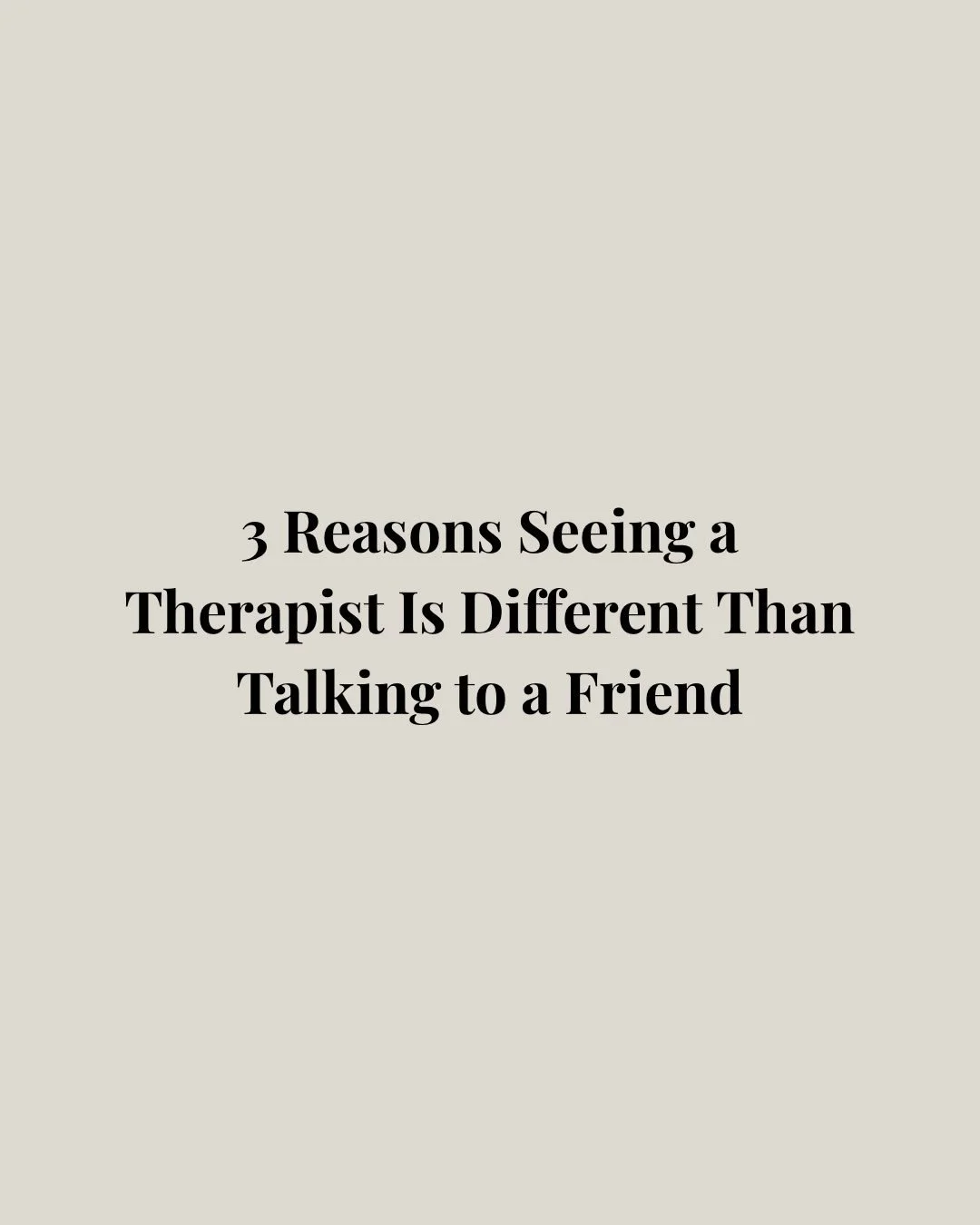 Friends are a valuable part of your support system, but therapy is a specialized space designed just for your growth and well-being.

#charlottetherapist 
#therapists