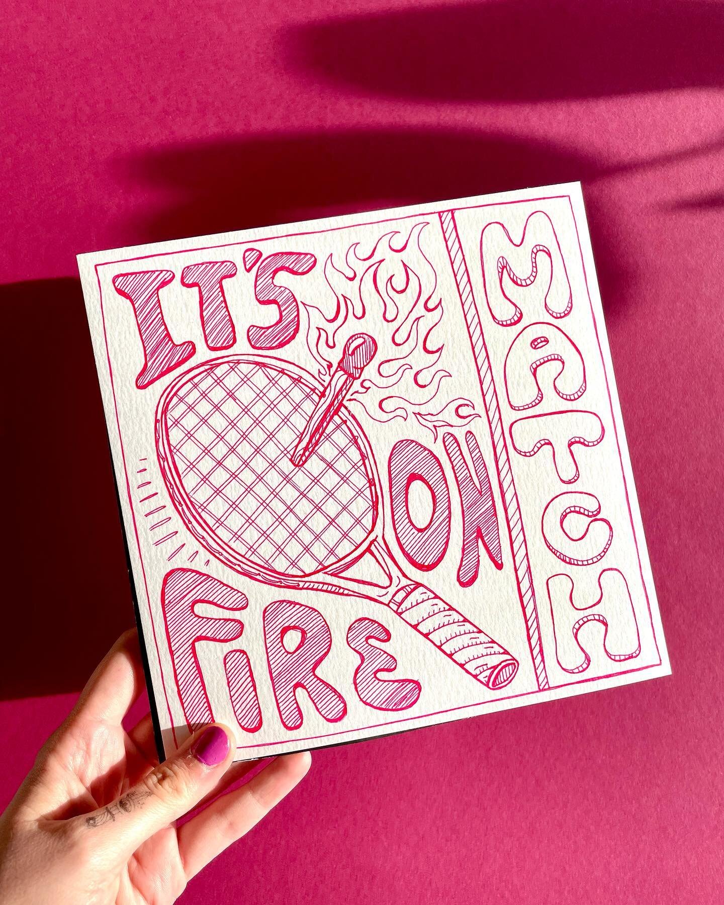 day 21: match
#tinadiytober
&ndash;

&bdquo;It's on fire&quot;

&ndash;
Fun Fact: Dieses Jahr habe ich zum ersten Mal seit meiner Kindheit mal wieder Tennis gespielt. Und es hat echt mega viel Spa&szlig; gemacht. Seitdem habe ich zuhause ein paar alt