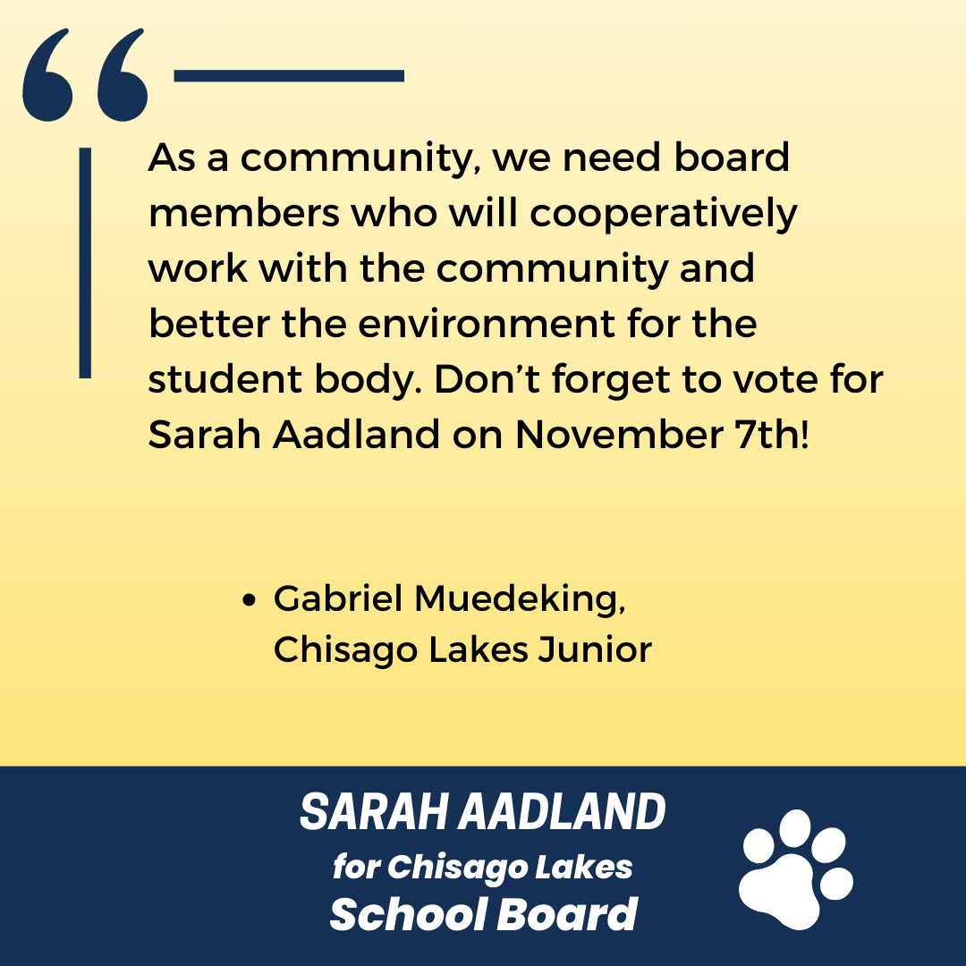 Aadland for our Students and Community