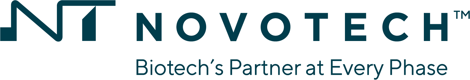 Logo of Novotech with the tagline 'Biotech's Partner at Every Phase'.