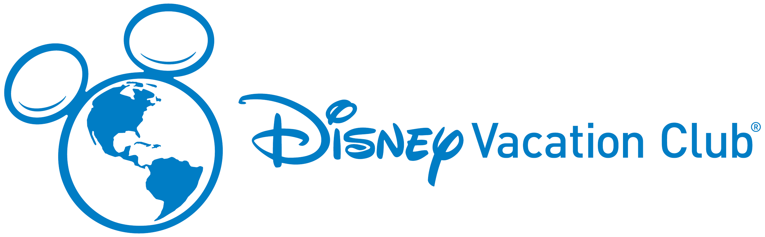 Disney Vacation Club logo featuring a stylized Mickey Mouse head with the Earth inside, and the text 'Disney Vacation Club'.