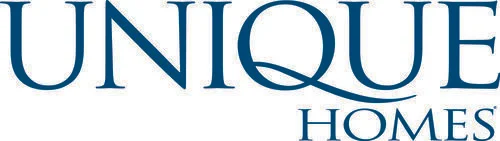 The logo of Unique Homes with the words 'UNIQUE' in large font and 'HOMES' beneath it.