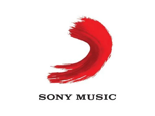 Sony Music logo with a red brushstroke emblem above the company name.