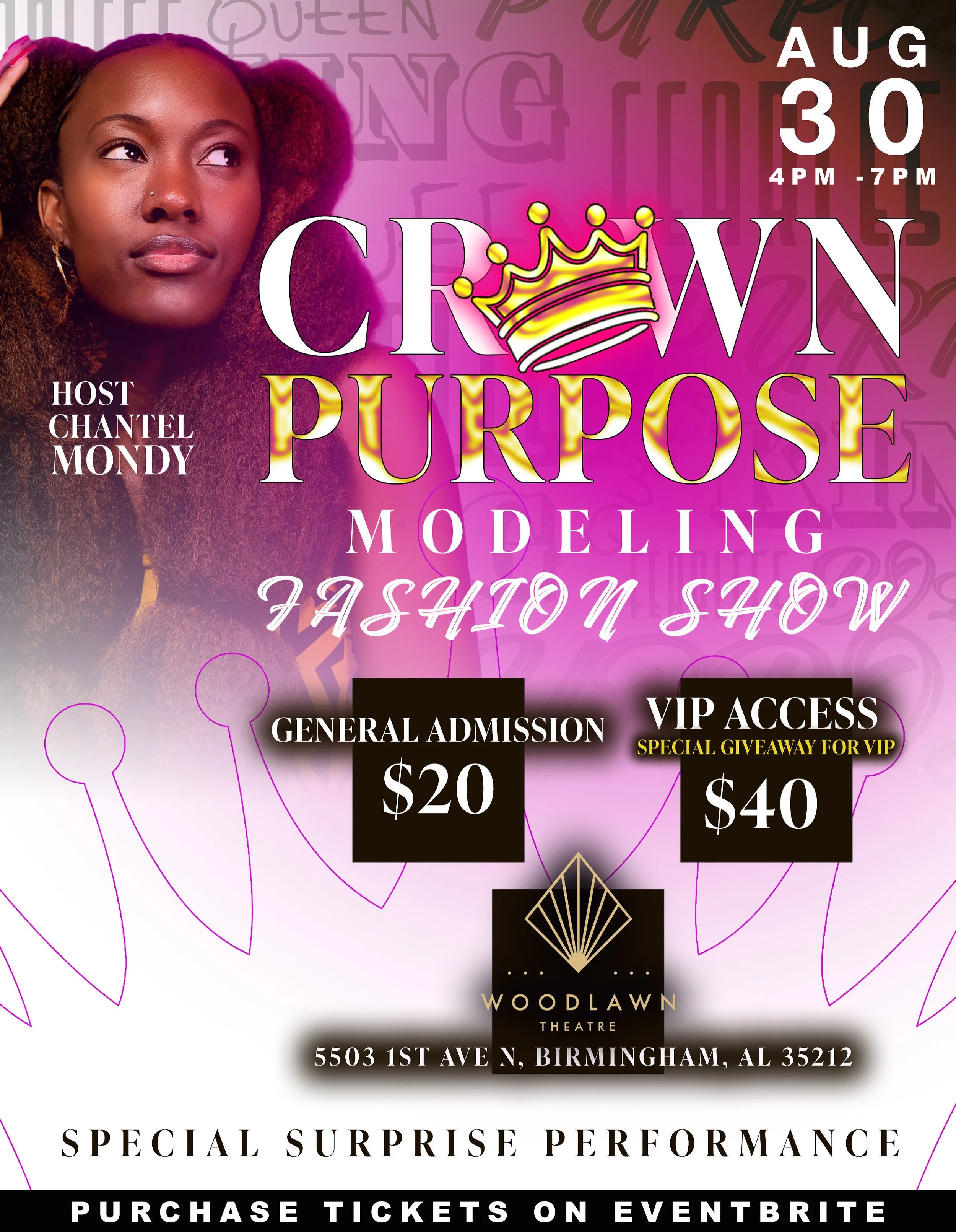 Pour In Purpose presents: Crown Purpose Modeling Fashion Show