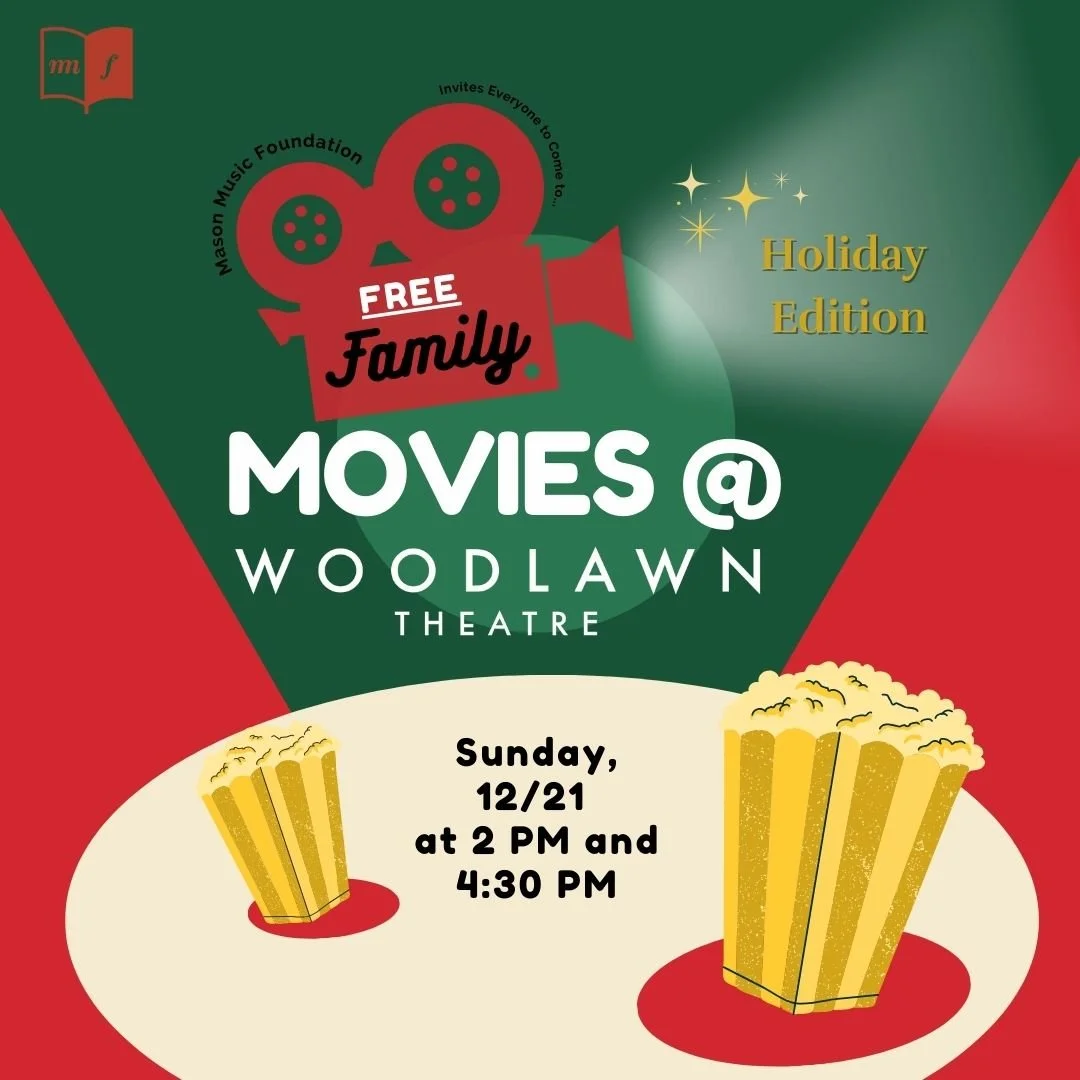 Free Family Holiday Movies at the Woodlawn Theatre! 🎄
