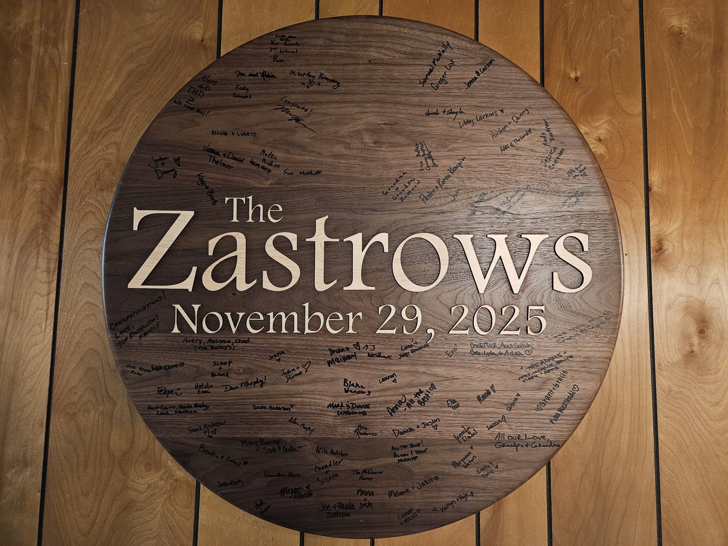 Customized Wedding Sign