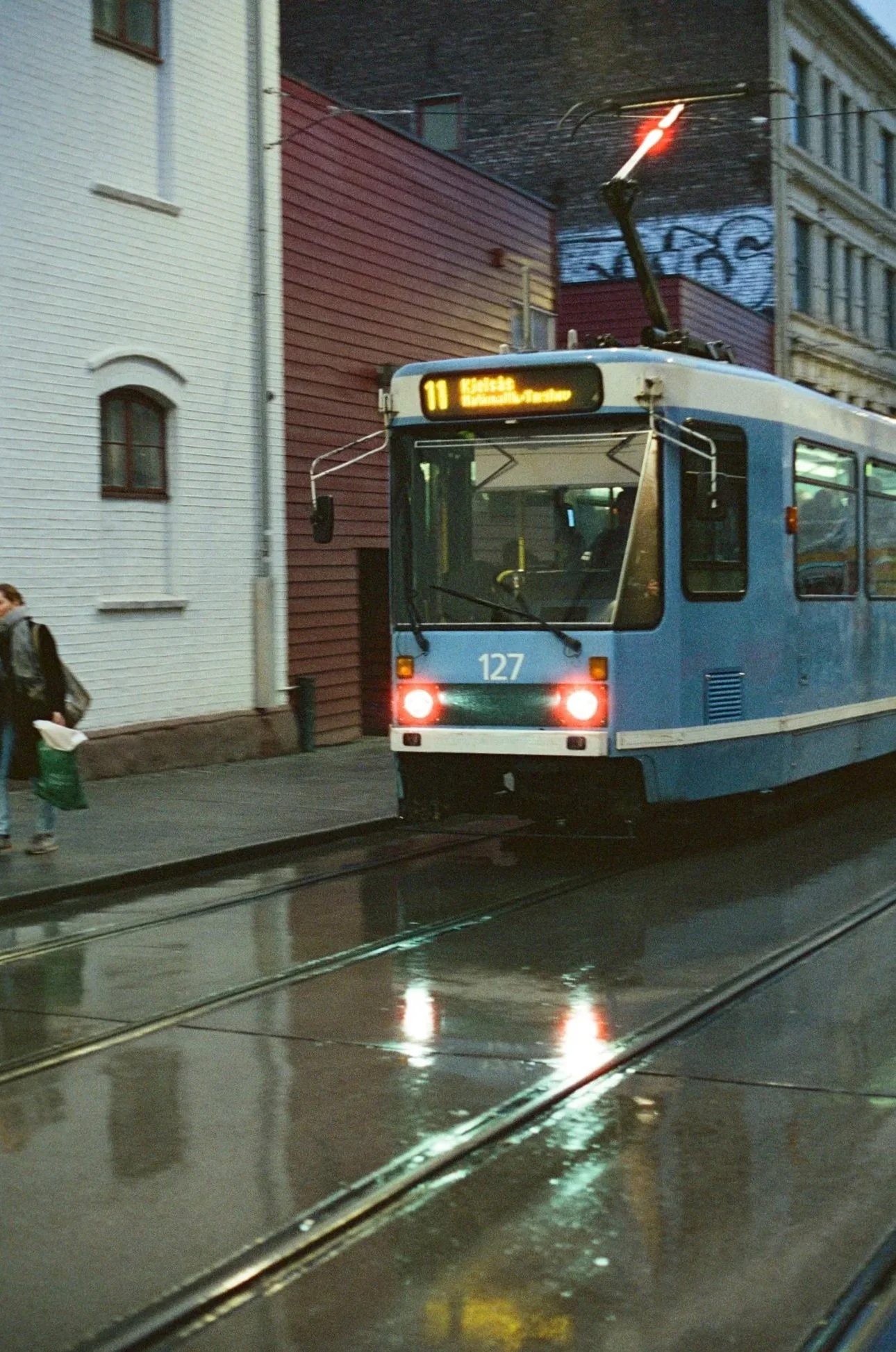 Oslo Tram at Night 2