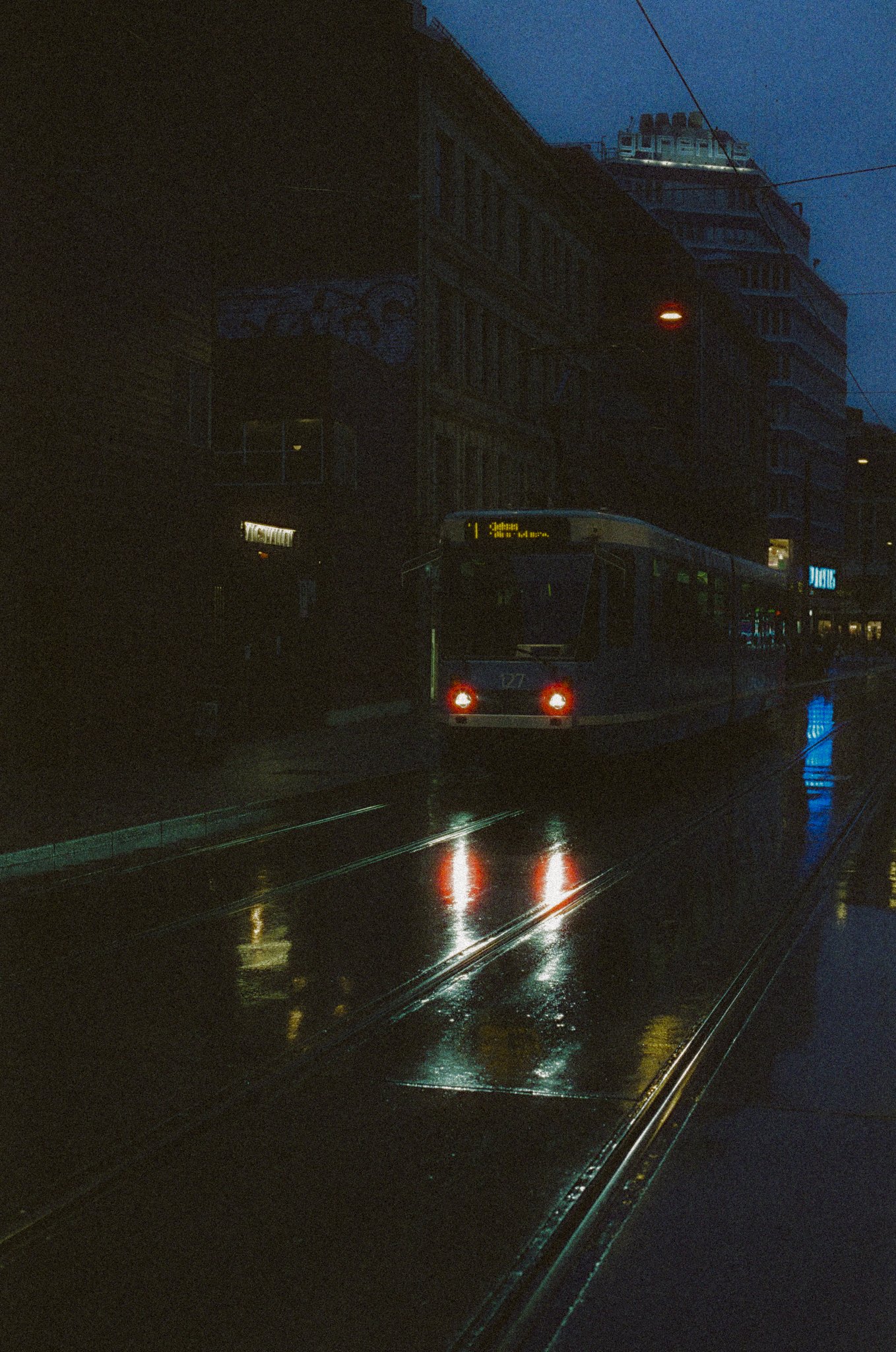 Oslo Tram at Night 4