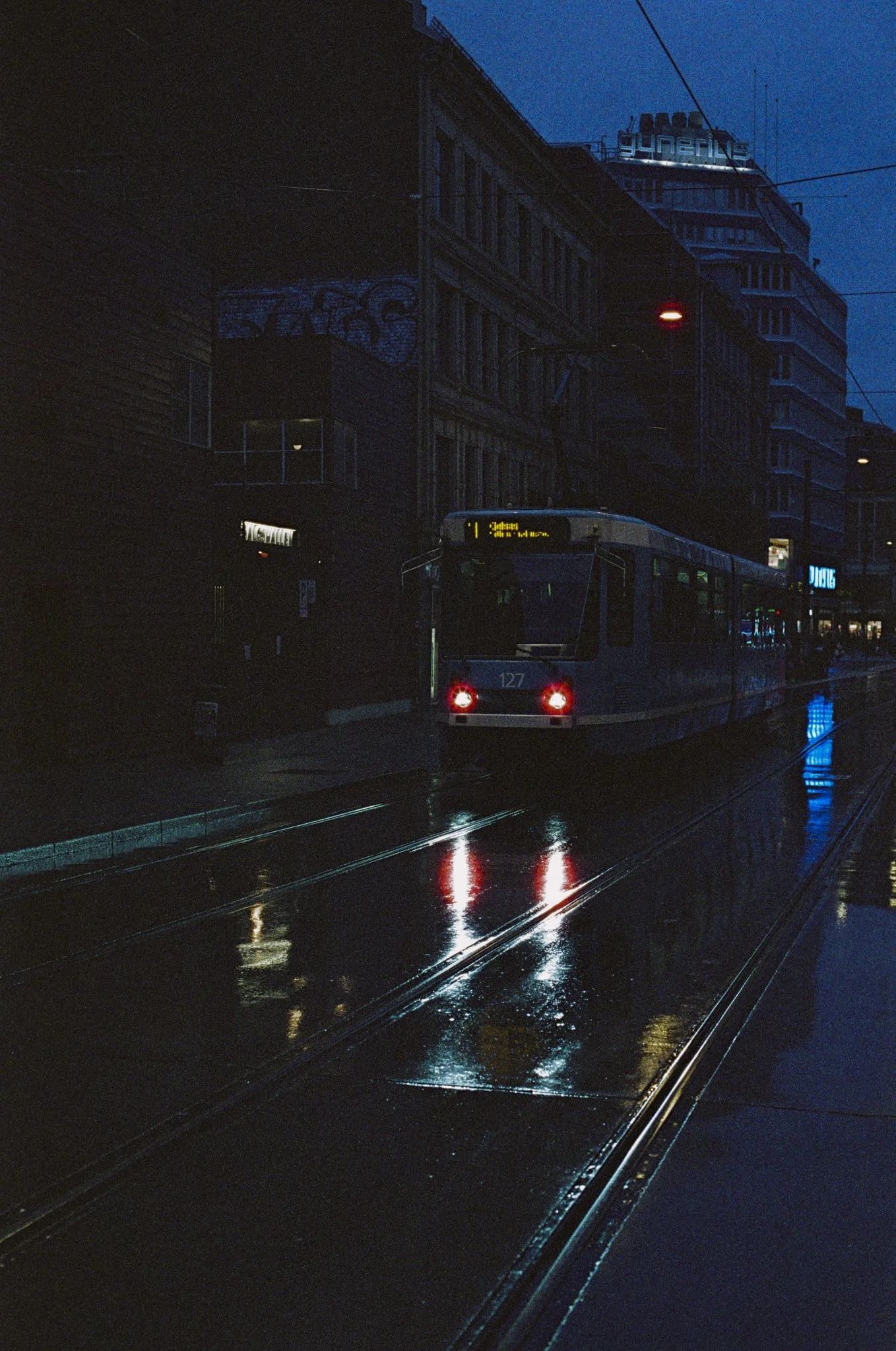 Oslo Tram at Night 3