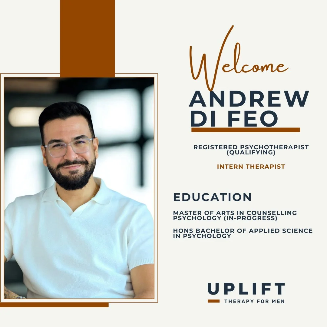Meet Andrew, Our Intern Therapist at Uplift Therapy for Men

We&rsquo;re excited to introduce Andrew, joining us as part of our Affordable Therapy for Men program. He&rsquo;s completing his practicum here at Uplift Therapy under the direct supervisio