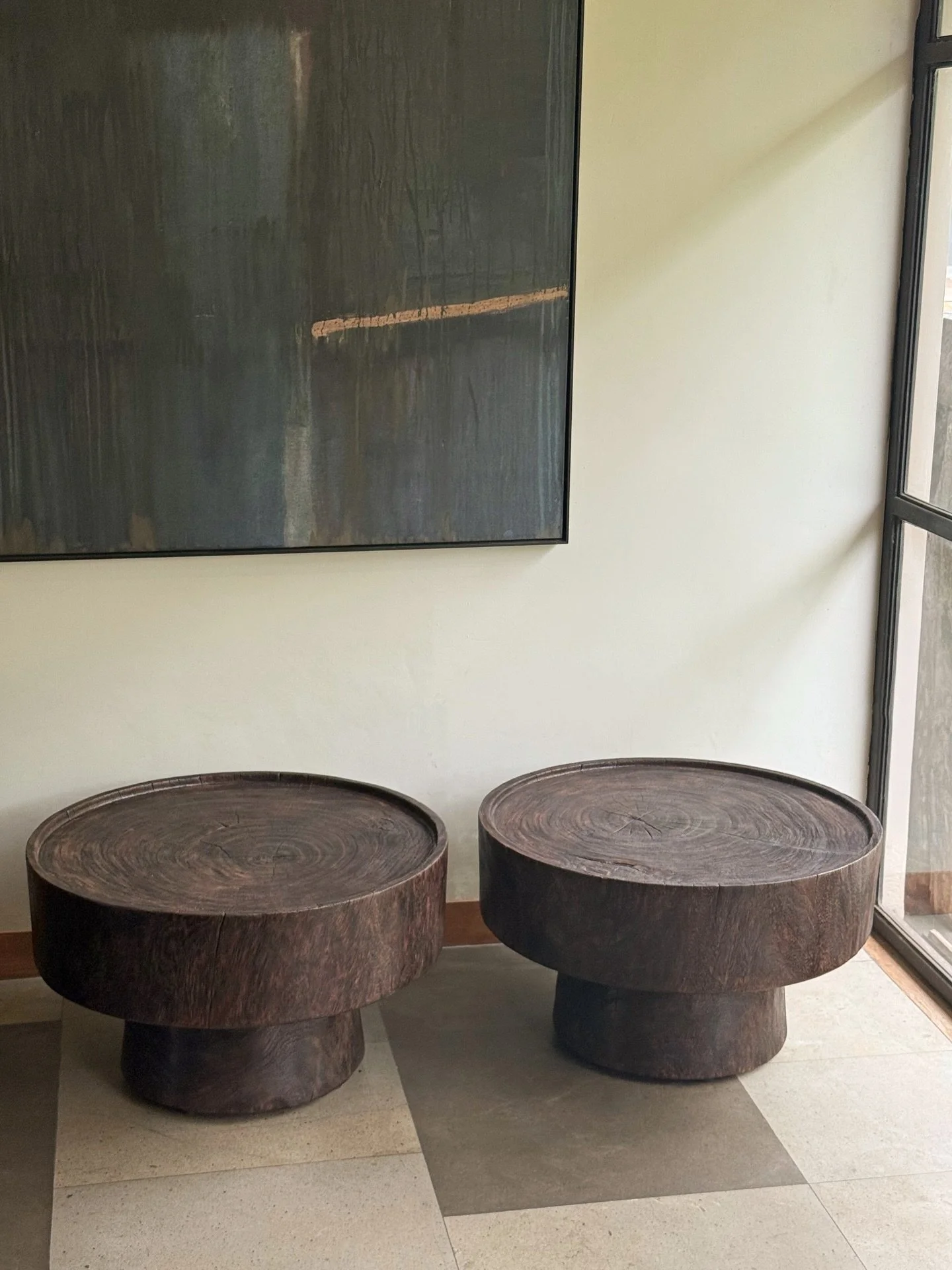 Set of suar wood tables