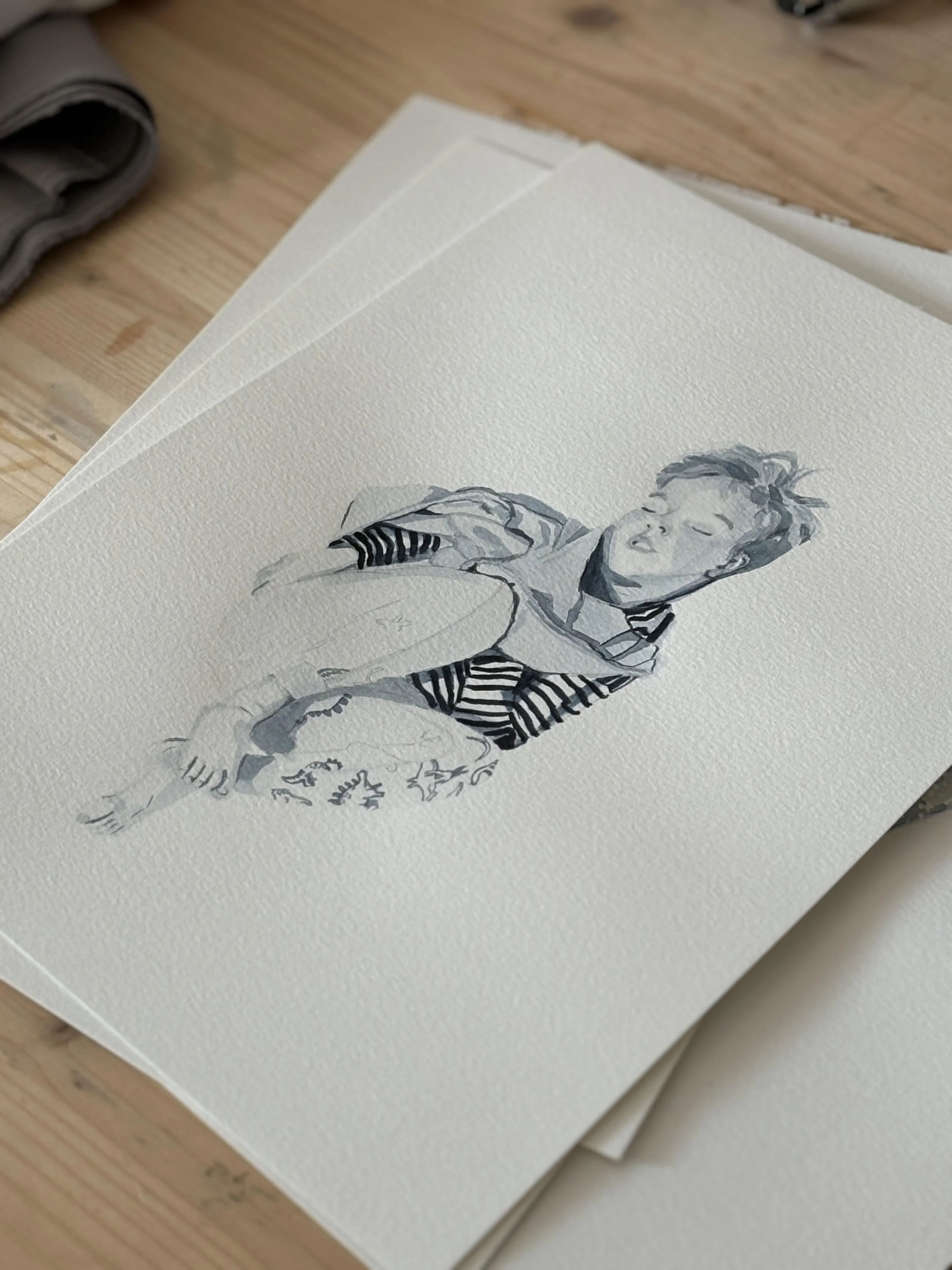 February Commissions: Watercolor Portraits