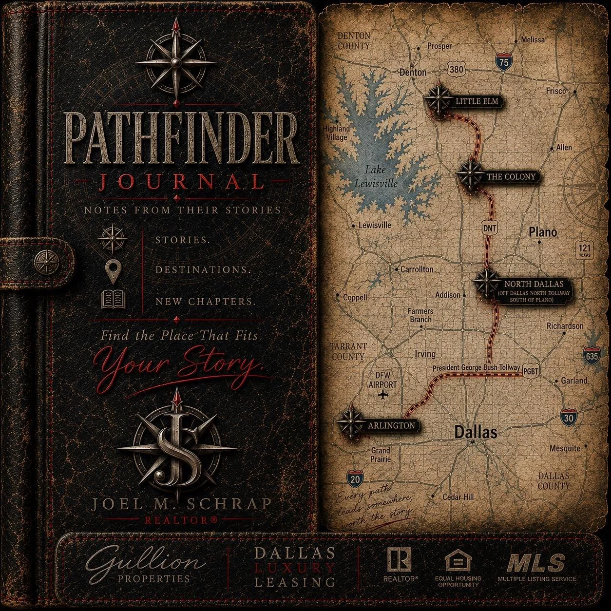 📖 PATHFINDER JOURNAL // Volume One 🧭

Every path begins somewhere.

Over the last few months, I've had the privilege of helping clients begin new chapters across North Texas&mdash;from Arlington to The Colony, Little Elm, and North Dallas. Every de