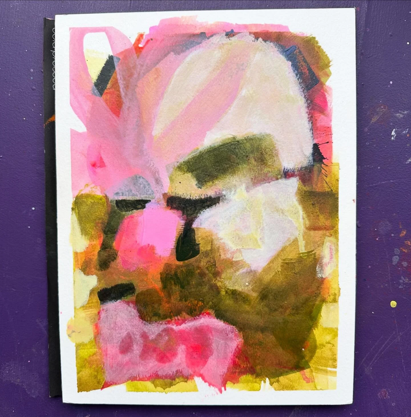 Work in progress. It only needs just a few changes&hellip; but I have to wait for the solution some more days I guess &hellip; 
.
.
.
.
.
#workinprogress #wip #noclue #kunstaufpapier #annadianda