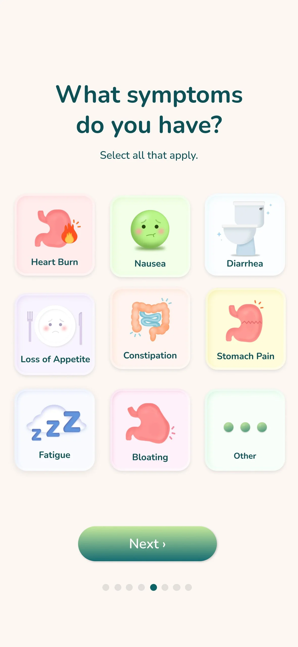 Onboarding: Symptoms