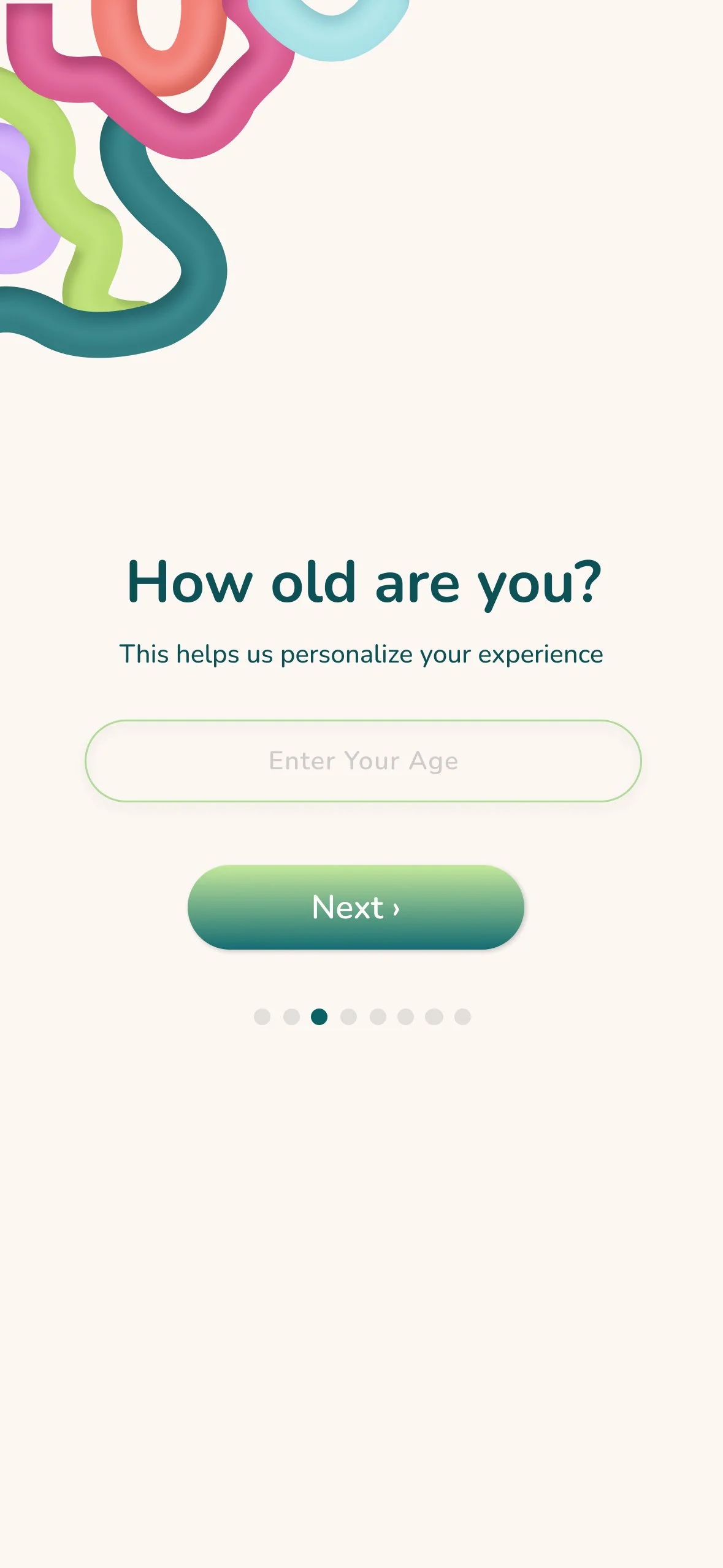 Onboarding: Age