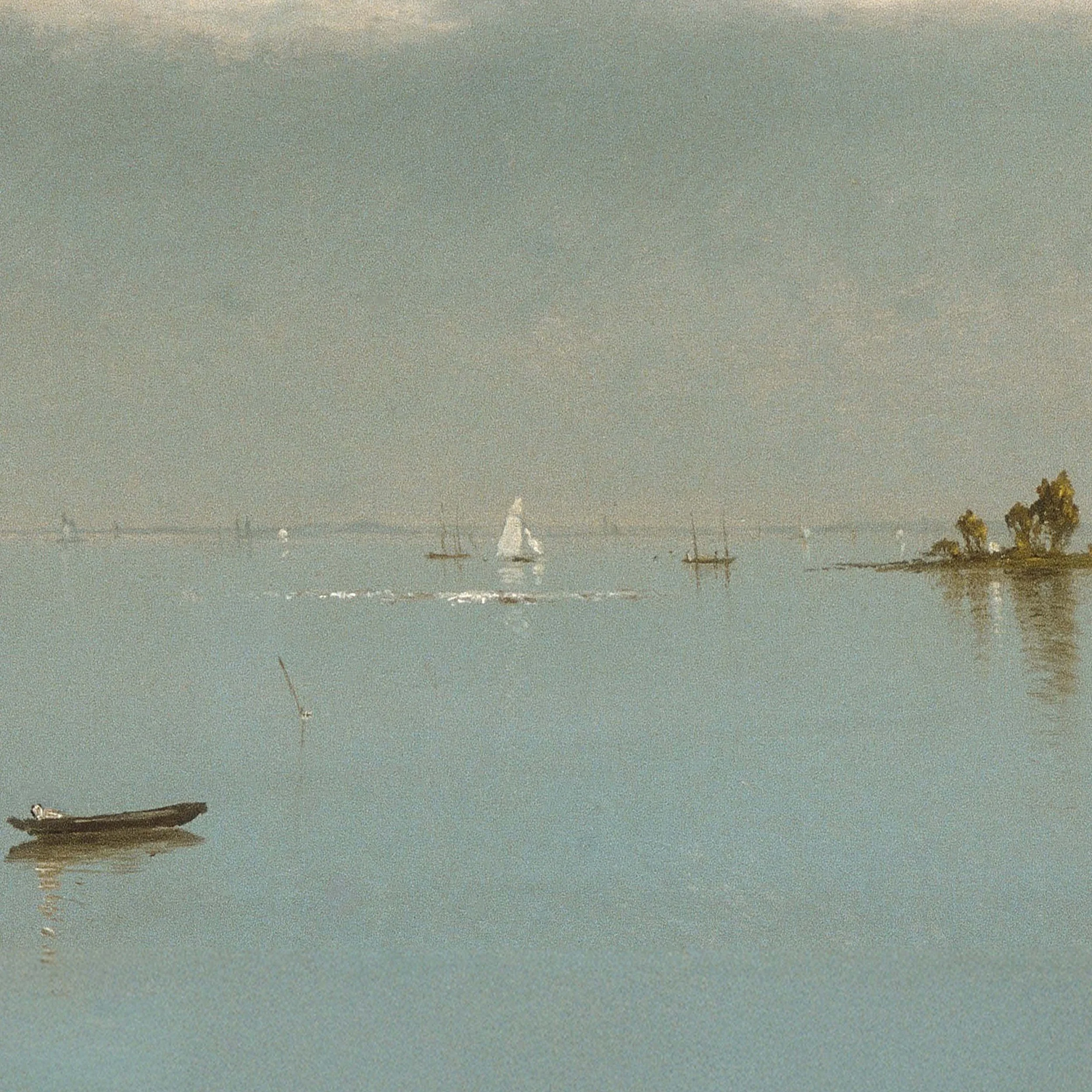 sailboats frame tv art of a vintage painting for new england interiors