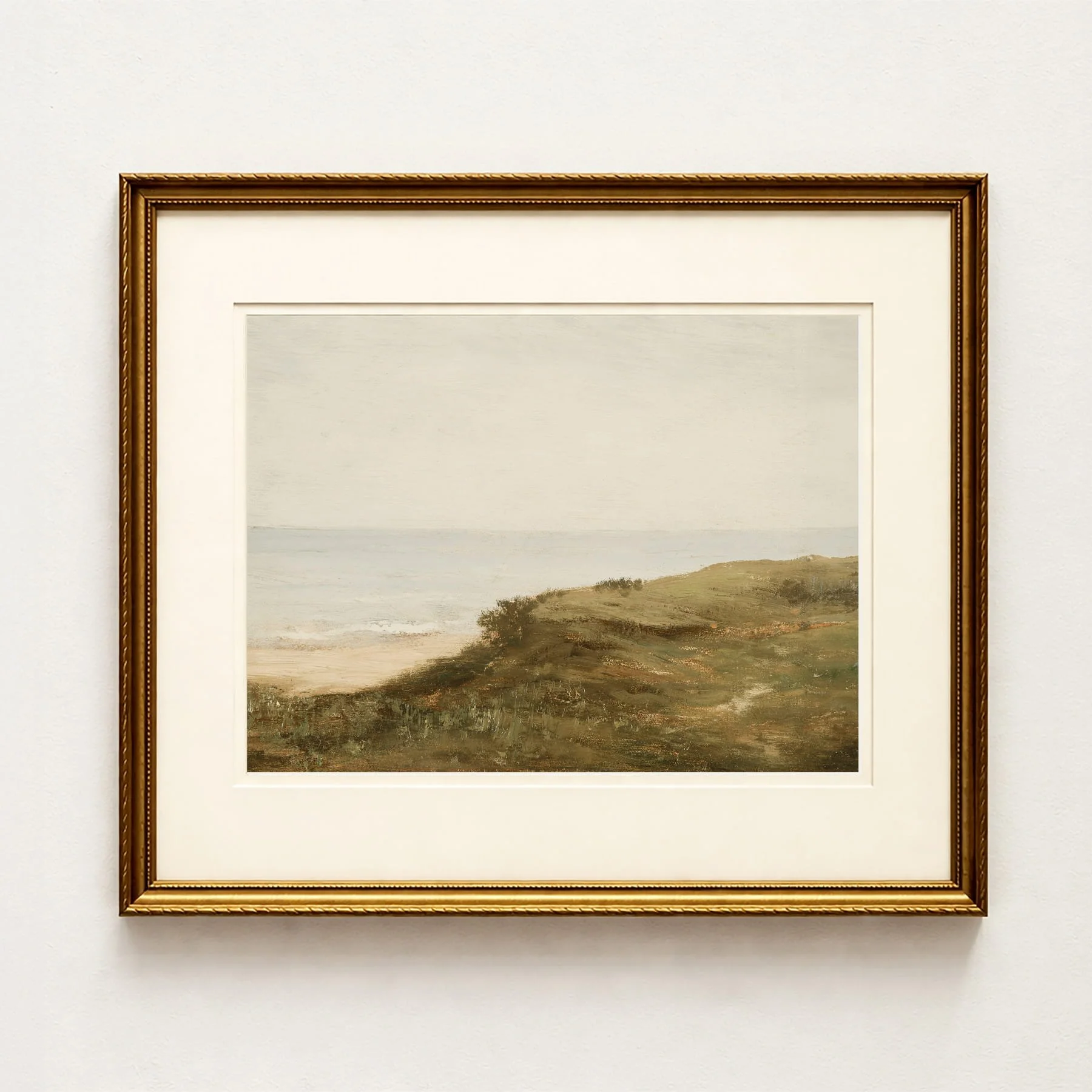 'Ocean Edge' — Vintage Beach Landscape Art Print