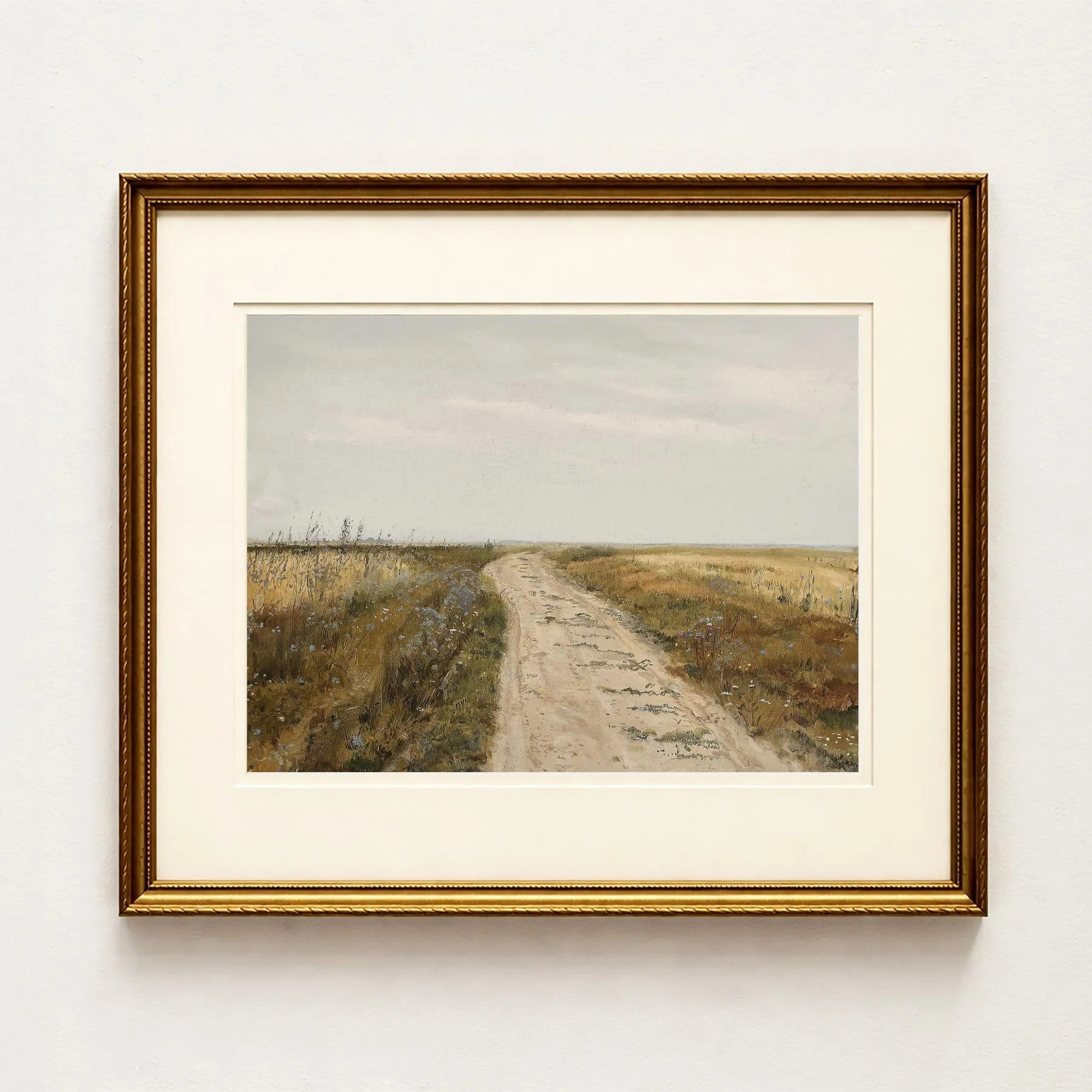 'Path to the Ocean' — Vintage Beach Landscape Art Print