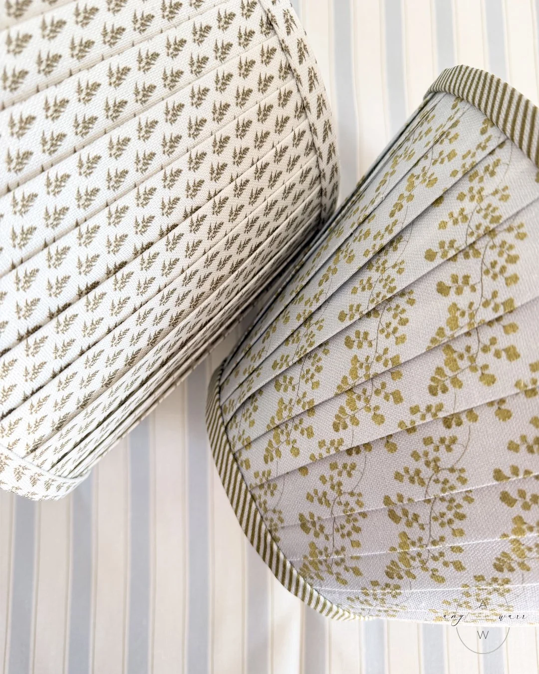 custom fabric covered lampshades for interior designers, events, and brand collaborations
