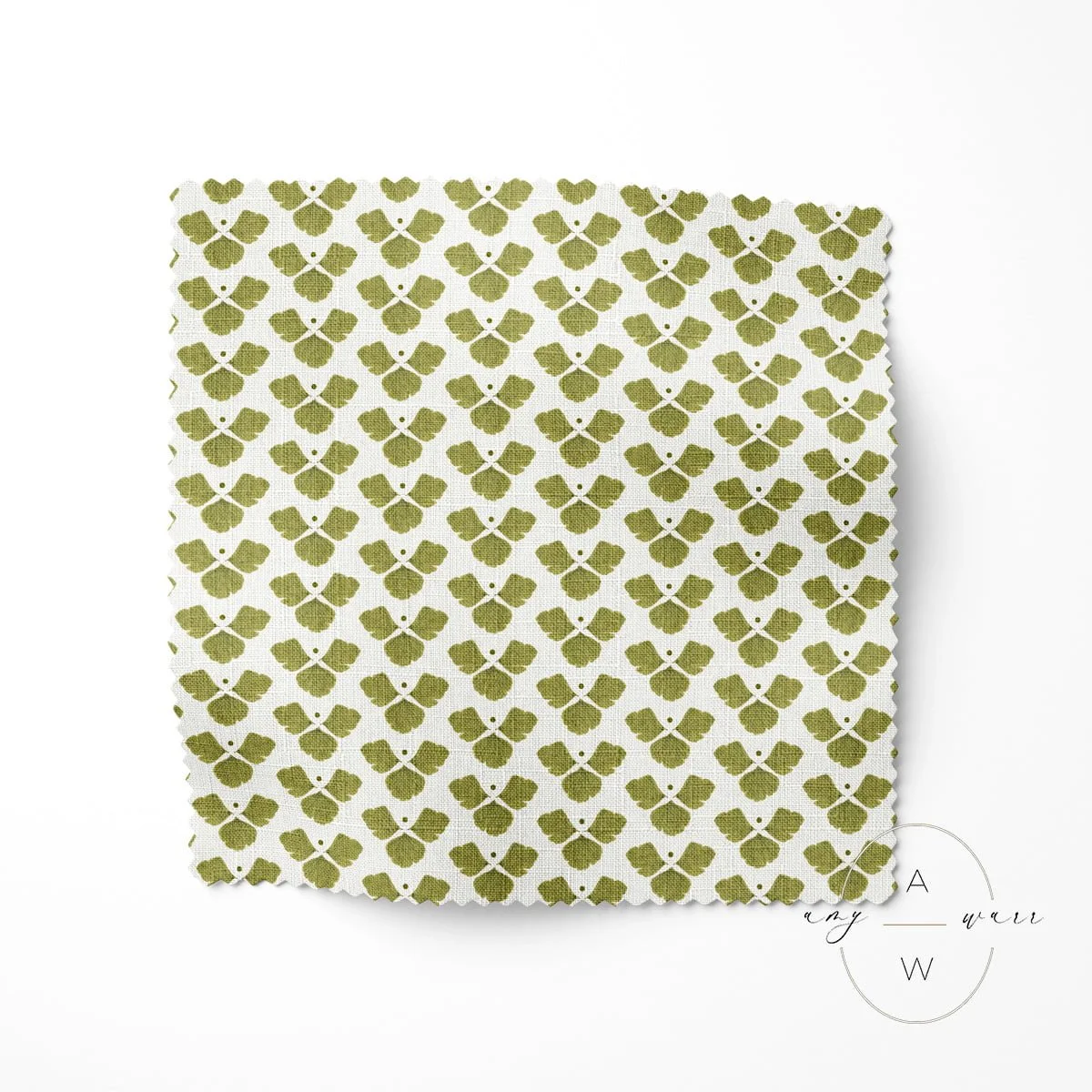 FANNIE — Fern Leaf Block Print Pattern