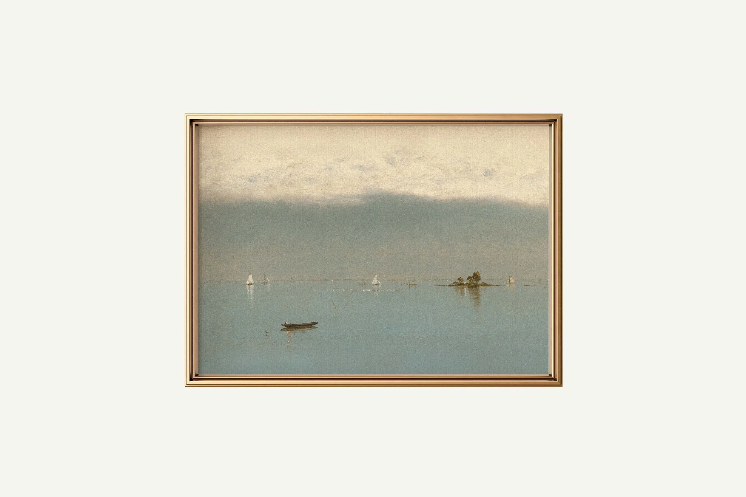 framed Sailboats landscape painting.jpg