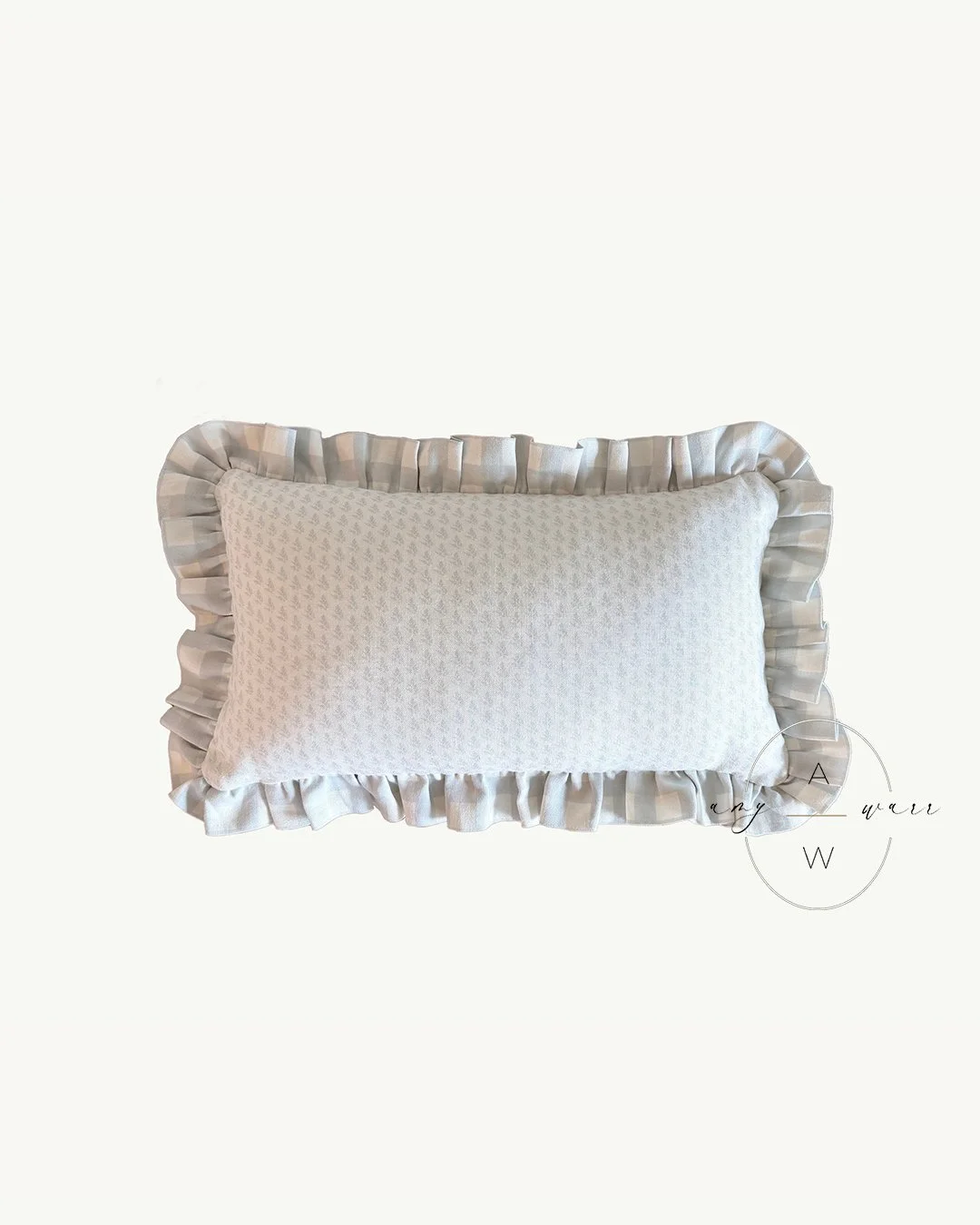 12×20 Ruffle Pillow Cover  - Ready to Ship — Bessie + Georgia Fabric