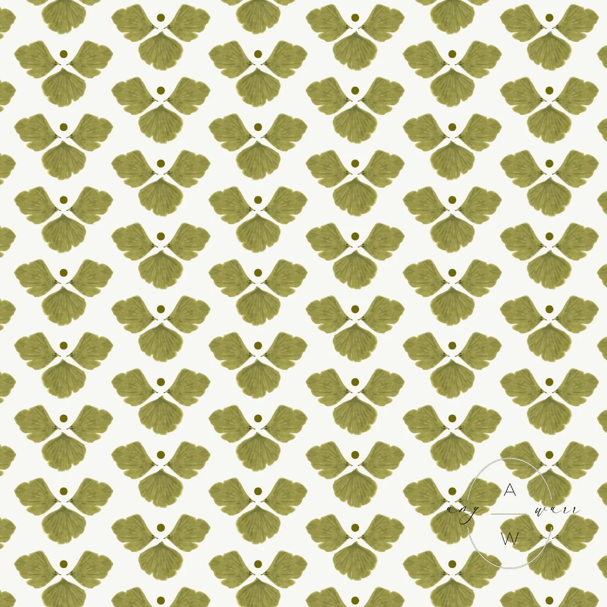 FANNIE — Fern Leaf Block Print Wallpaper