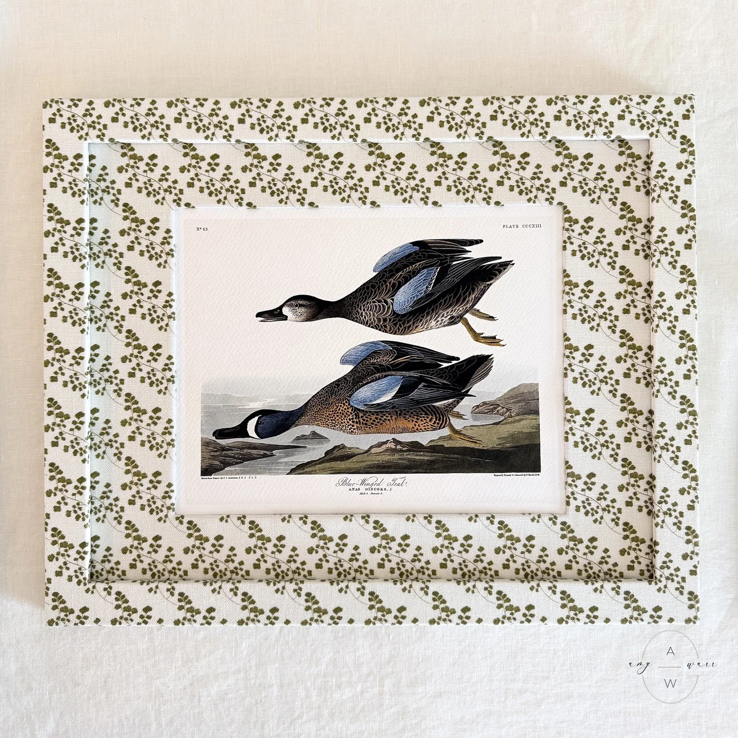 amy-warr-fabric-frames-audubon-print-teals.jpg