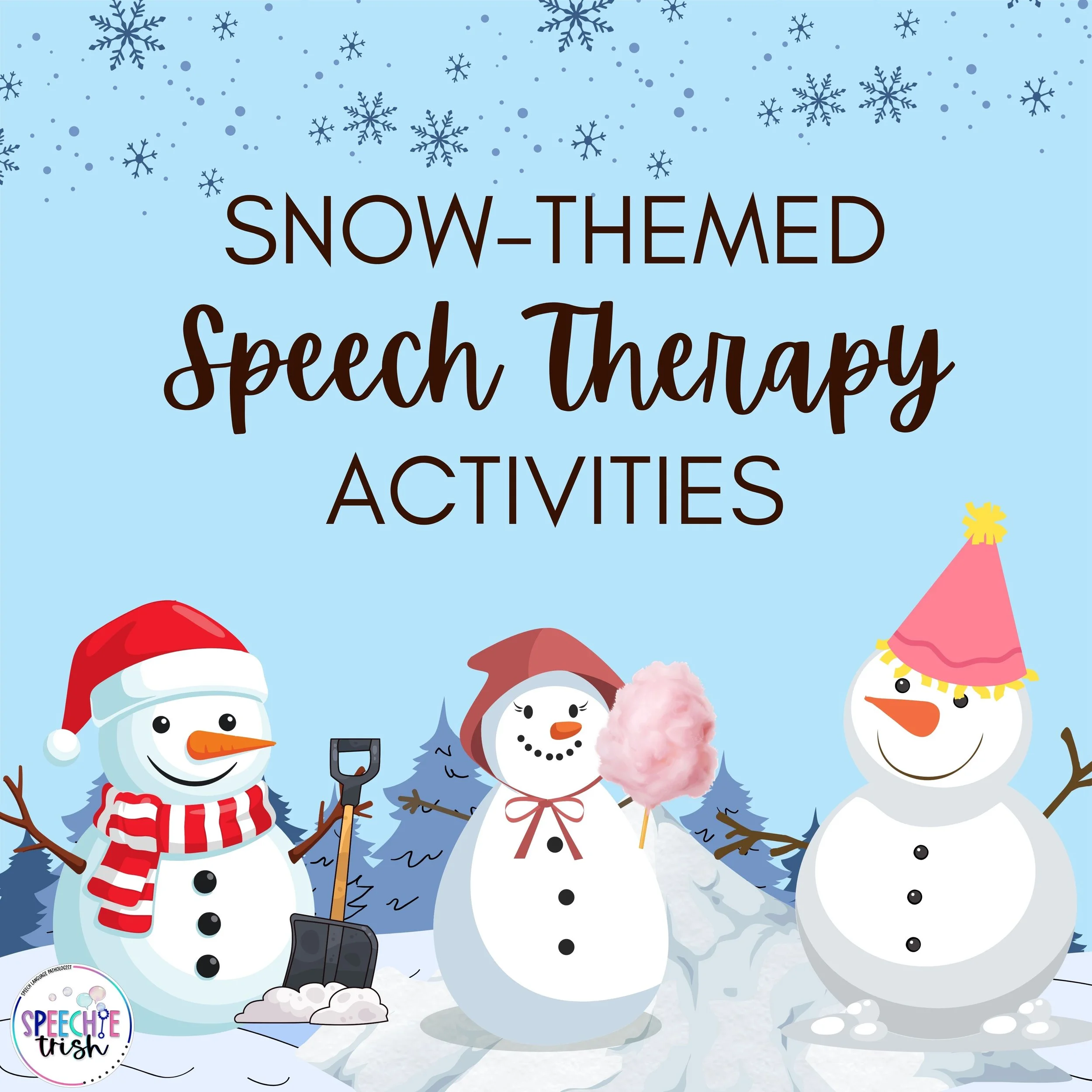 Winter and Snow themed speech therapy activities