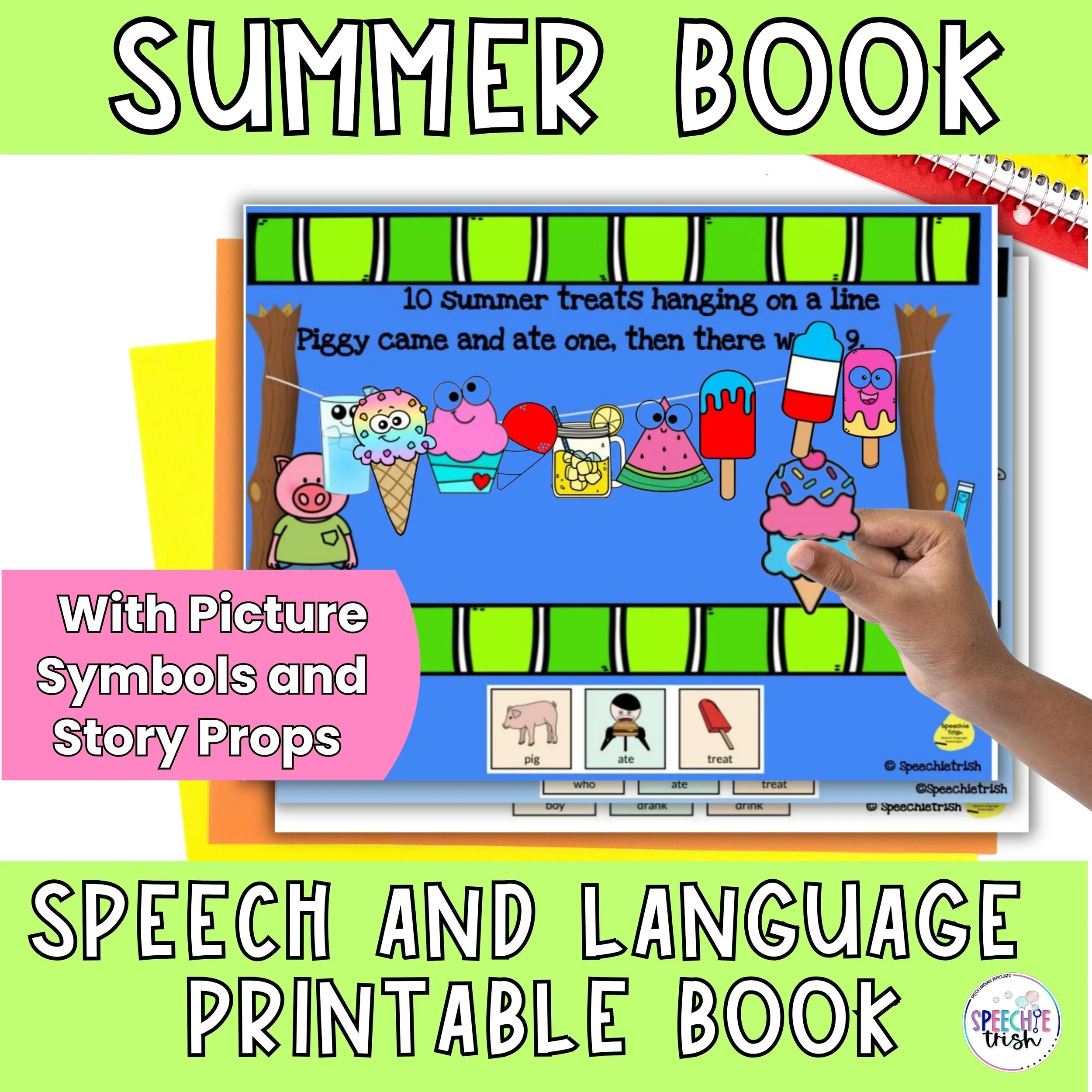 adapted summer book for speech therapy