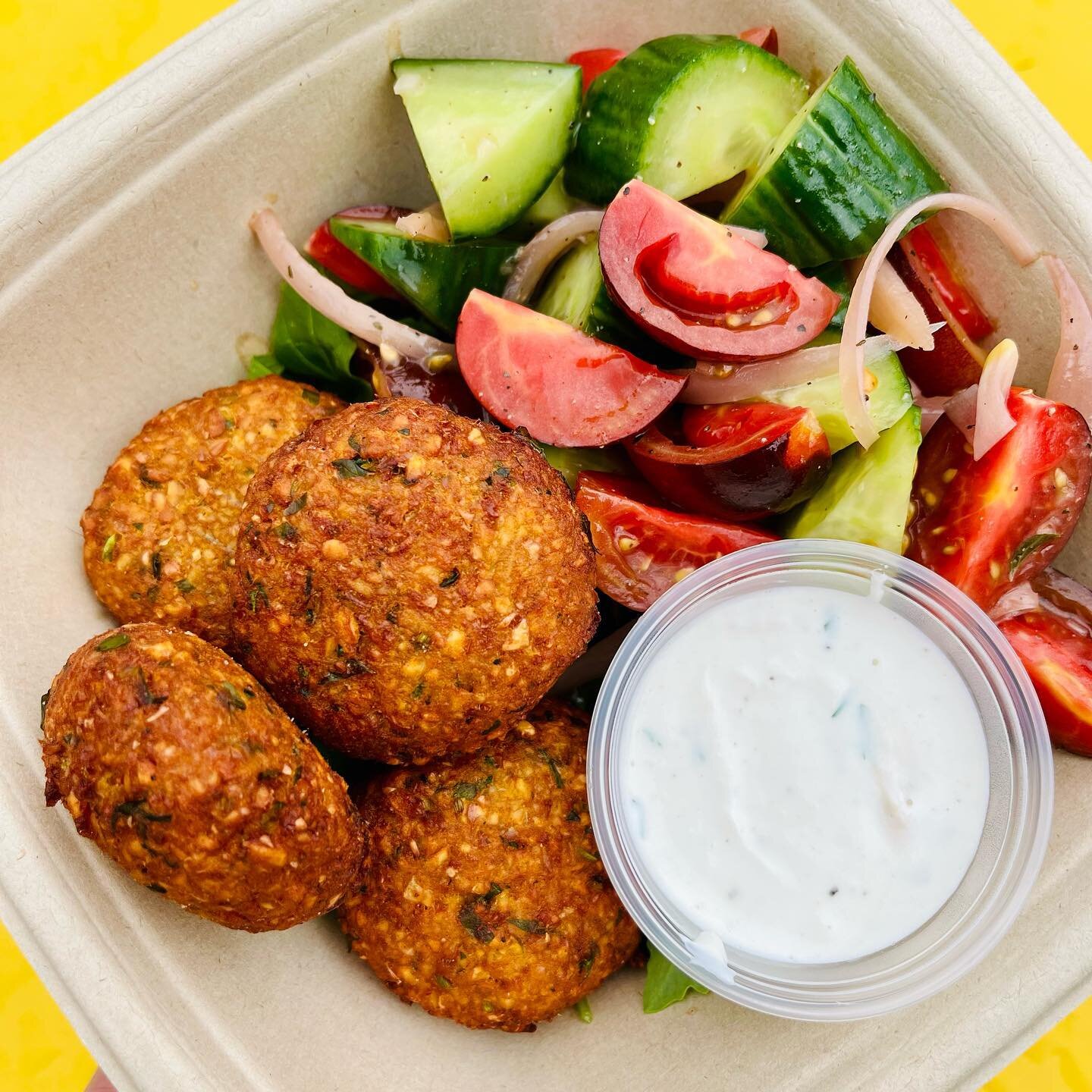 Chef B&rsquo;s sweet potato falafel was so loved that it&rsquo;s BACK! For a little while that is. Don&rsquo;t miss this run of our most popular special yet! #falafel #glutenfree #vegan #labodegaoakcliff #labodegaoakcliffspecials