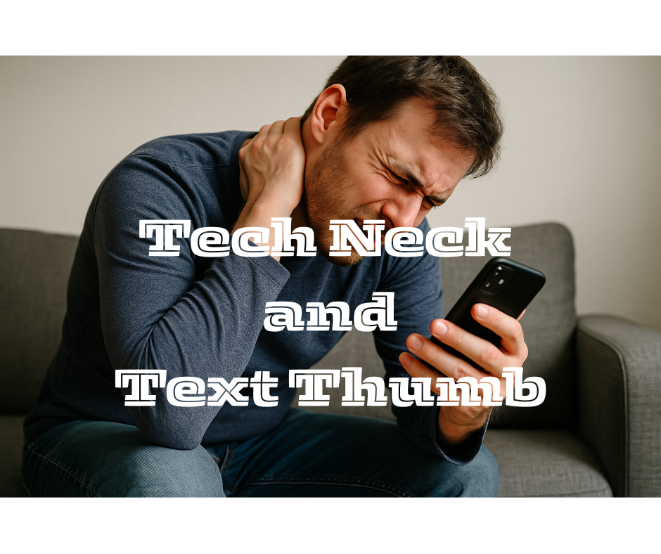 How to Beat “Tech Neck” and “Text Thumb” with Myofascial Release and Deep Tissue Massage