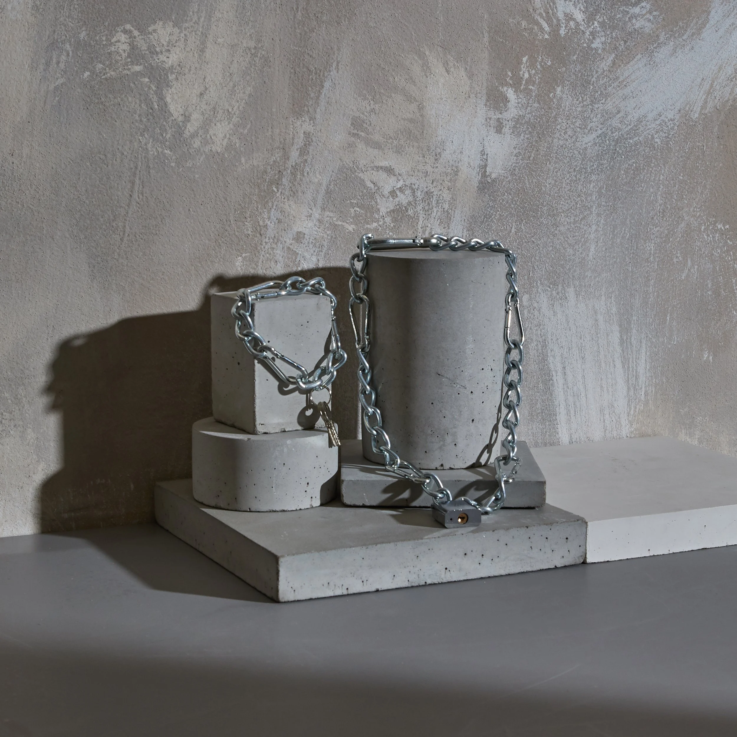 Carabiner Lock Necklace and Key Bracelet Set