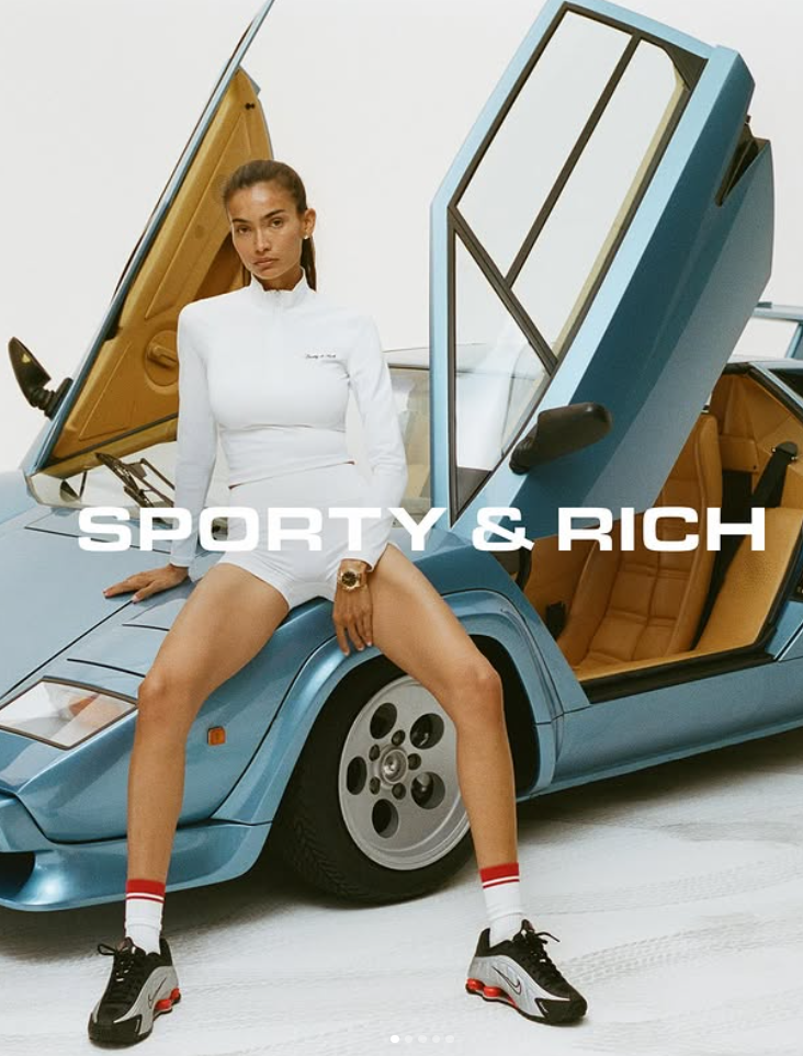Sporty &amp; Rich "Rich Girl"; Velour, Rhinestones &amp; a Powder-Blue Countach