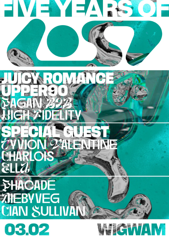 5 Years of LOST: w/ Juicy Romance, Upper90