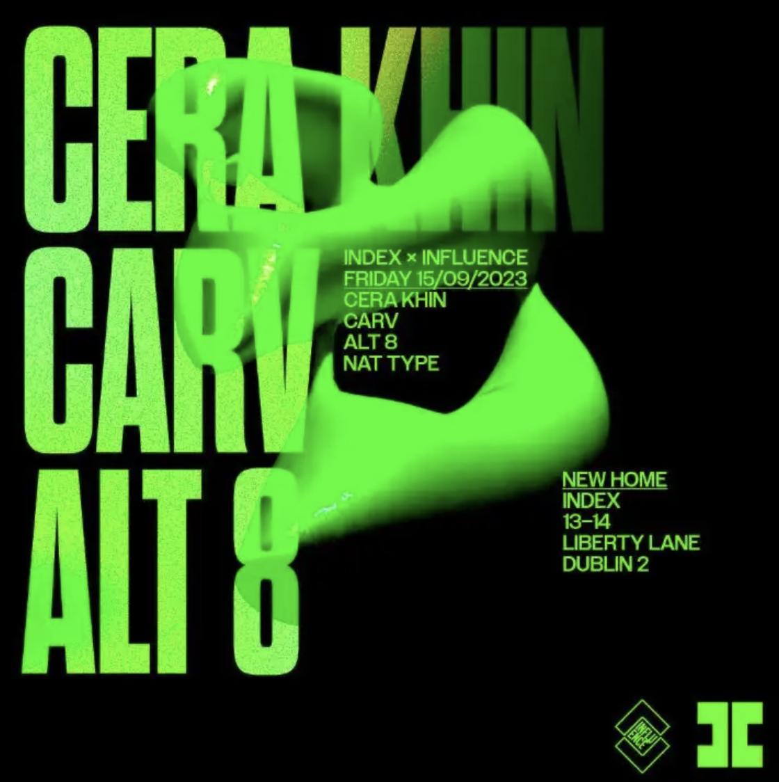 Influence x Index Present: Cera Khin, Carv, Alt 8 